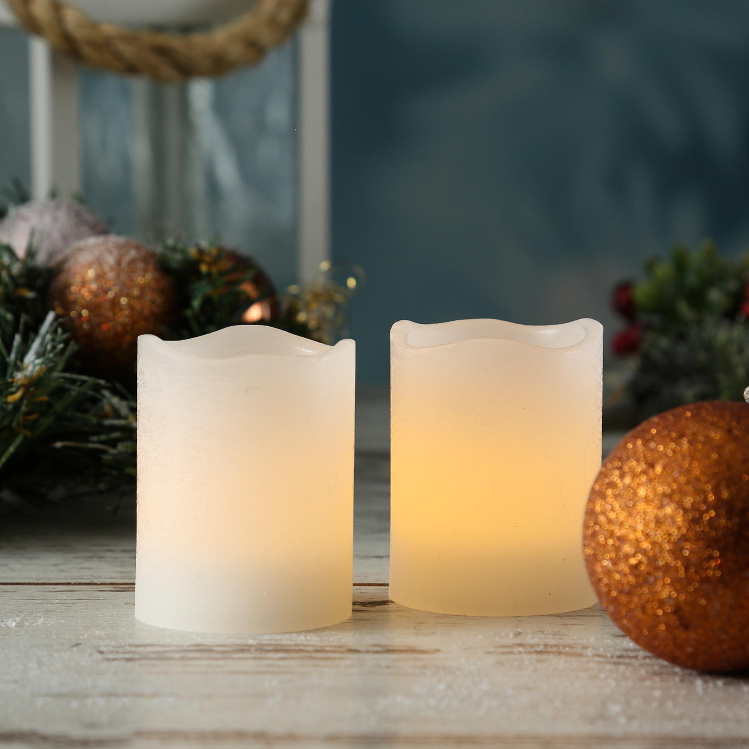 LED Kerzenset Mini - Echtwachs - flackernd - Timer - inkl. Batterien - H :6cm D: 5cm - 2St. - weiß LED Kerzenset Mini - Echtwachs - flackernd - Timer - inkl. Batterien - H :6cm D: 5cm - 2St. - weiß