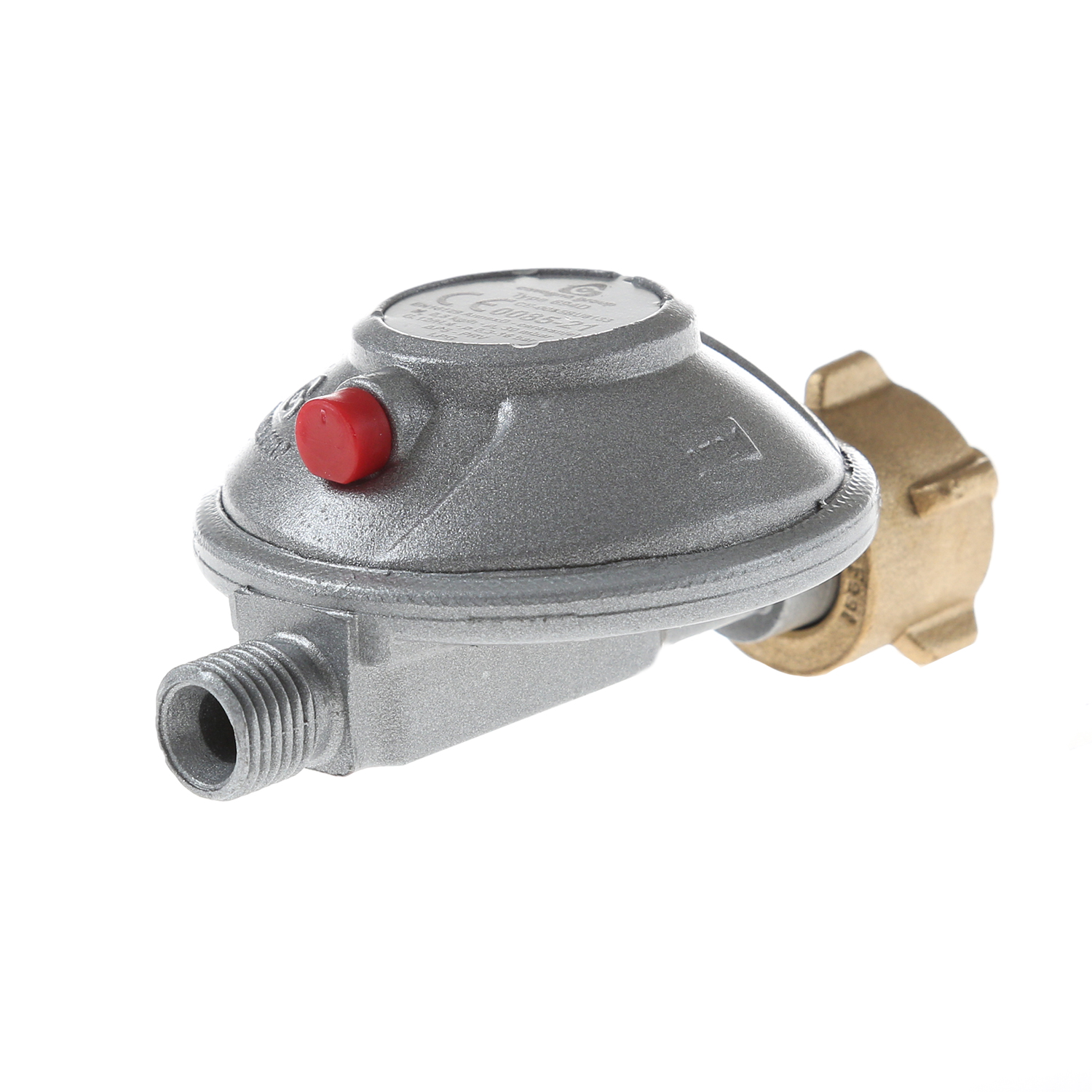 Gasregler Niederdruck 30mbar - 0,8kg/h - Kleinflaschenanschluss x 1/4" links - einstufig - FAHRZEUG