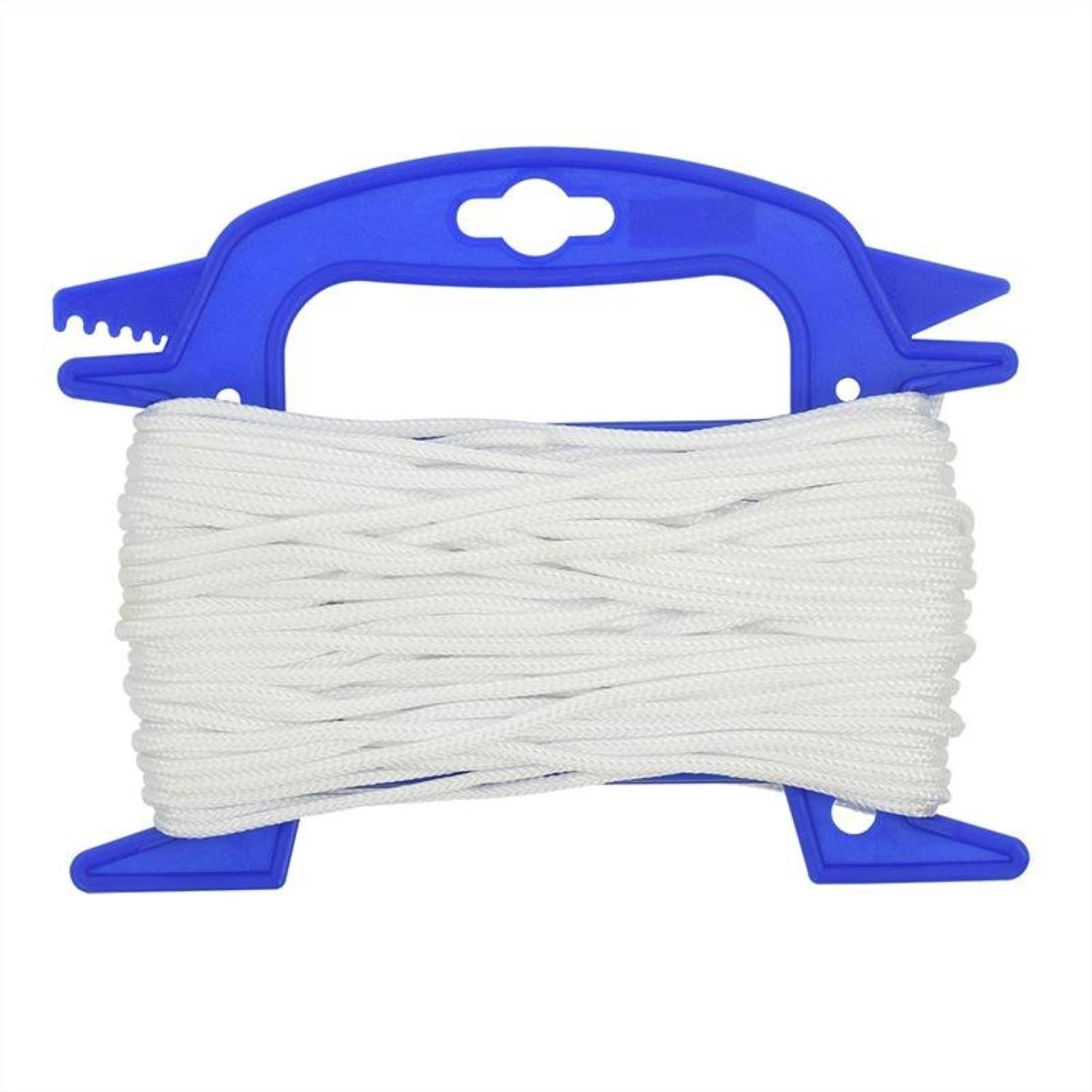 Spannleine 4mm x 20m Weiß auf Haspel Spannleine 4mm x 20m Weiß auf Haspel