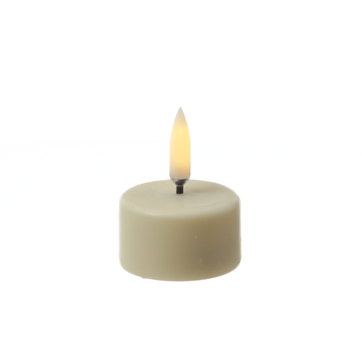LED Teelicht THEA - realistische 3D Flamme - D: 4cm - Timer - Batteriebetrieb - creme LED Teelicht THEA - realistische 3D Flamme - D: 4cm - Timer - Batteriebetrieb - creme