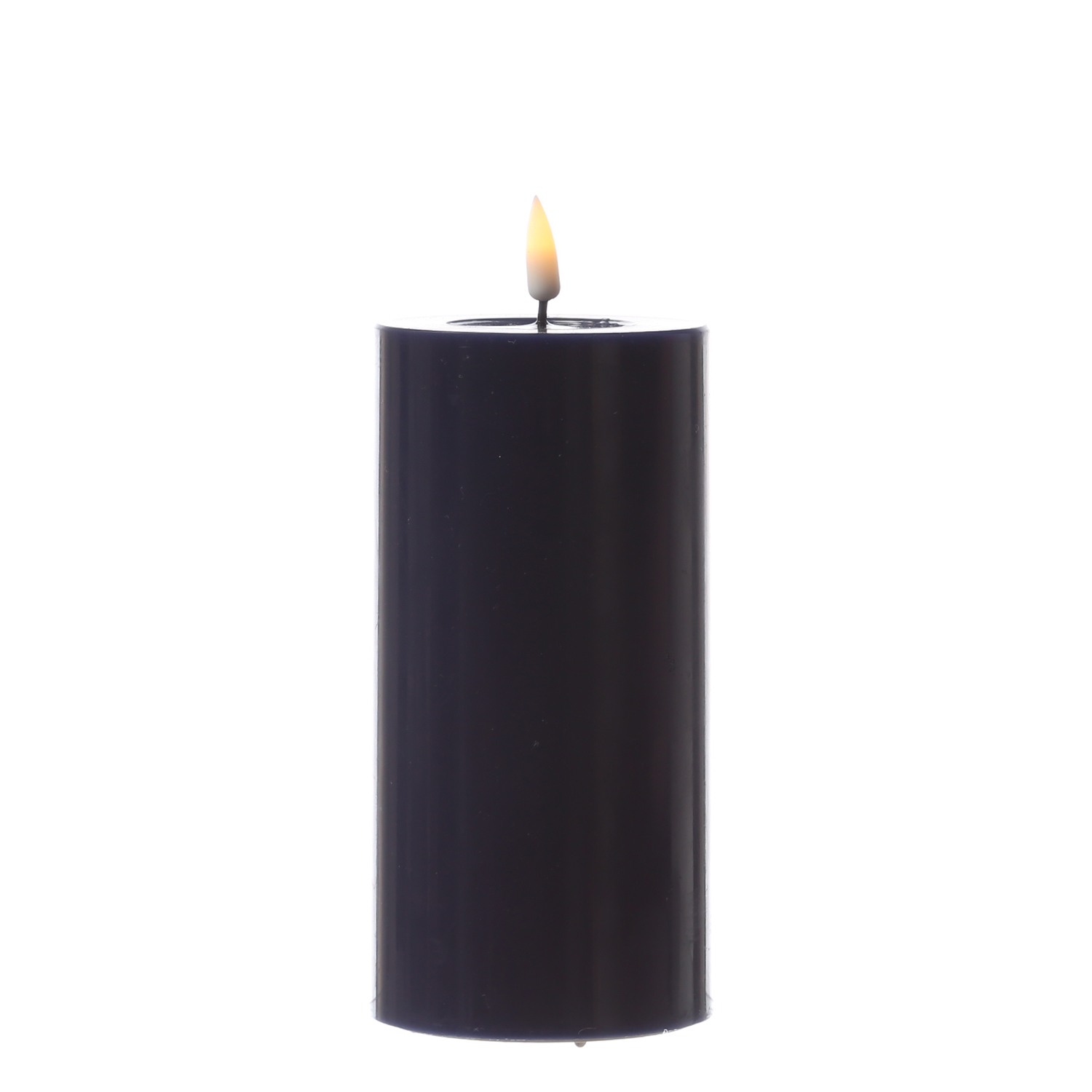 LED Stumpenkerze MIA - Echtwachs - realistische 3D Flamme - H: 15cm - D: 7,5cm - königsblau LED Stumpenkerze MIA - Echtwachs - realistische 3D Flamme - H: 15cm - D: 7,5cm - königsblau