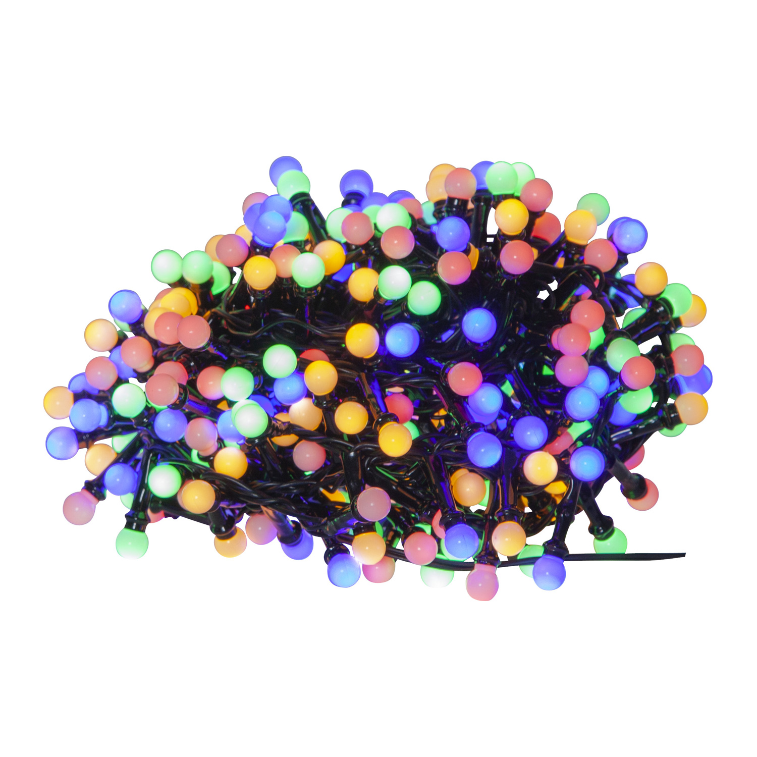 LED Lichterkette Berry Mini - 300 bunte opale LED - 6m - 8 Funktionen - Trafo - Timer - outdoor LED Lichterkette Berry Mini - 300 bunte opale LED - 6m - 8 Funktionen - Trafo - Timer - outdoor
