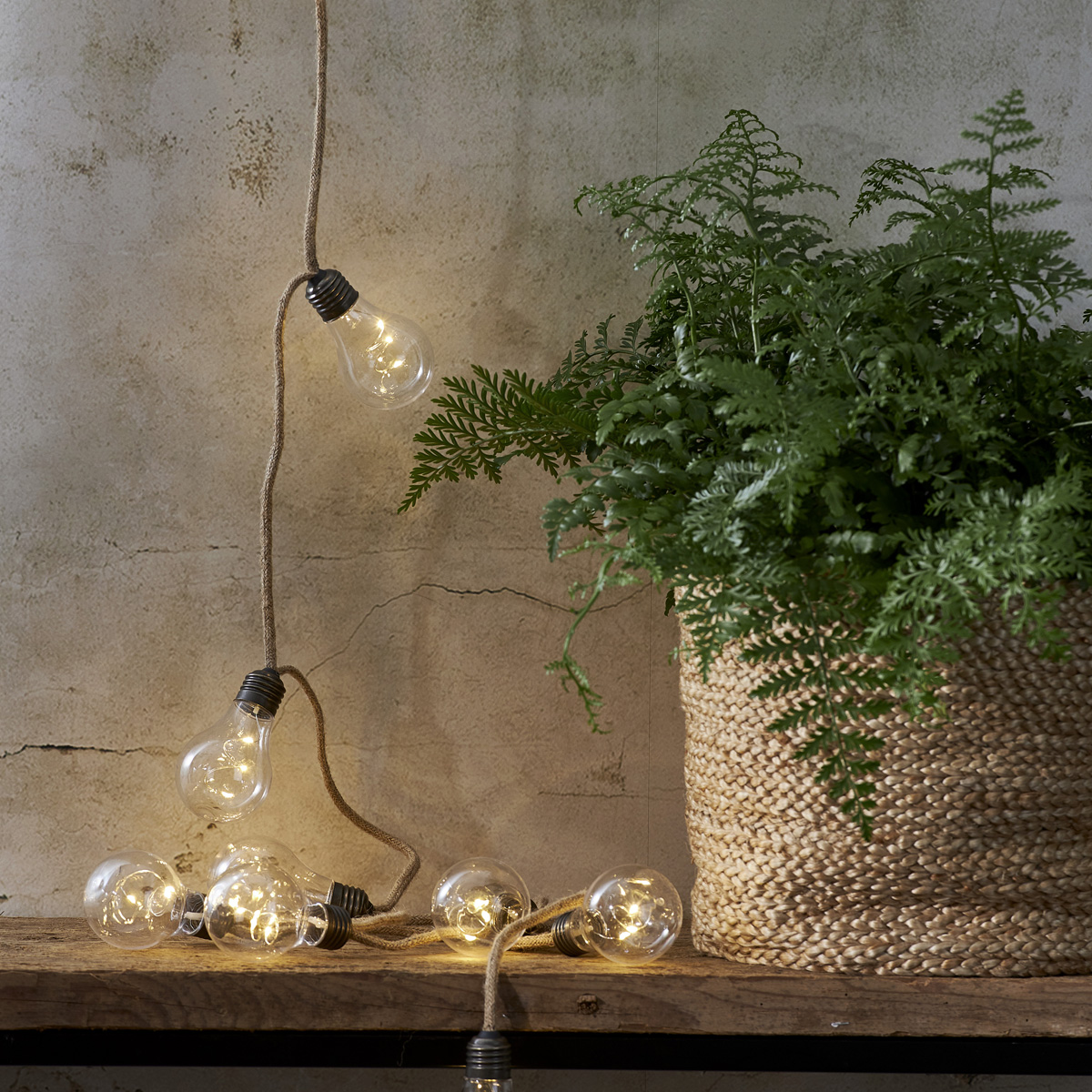 LED Lichterkette "Jutta" - 10 Glühbirnen mit je 3 LED - L: 225cm - Batteriebetrieb - transparent LED Lichterkette "Jutta" - 10 Glühbirnen mit je 3 LED - L: 225cm - Batteriebetrieb - transparent