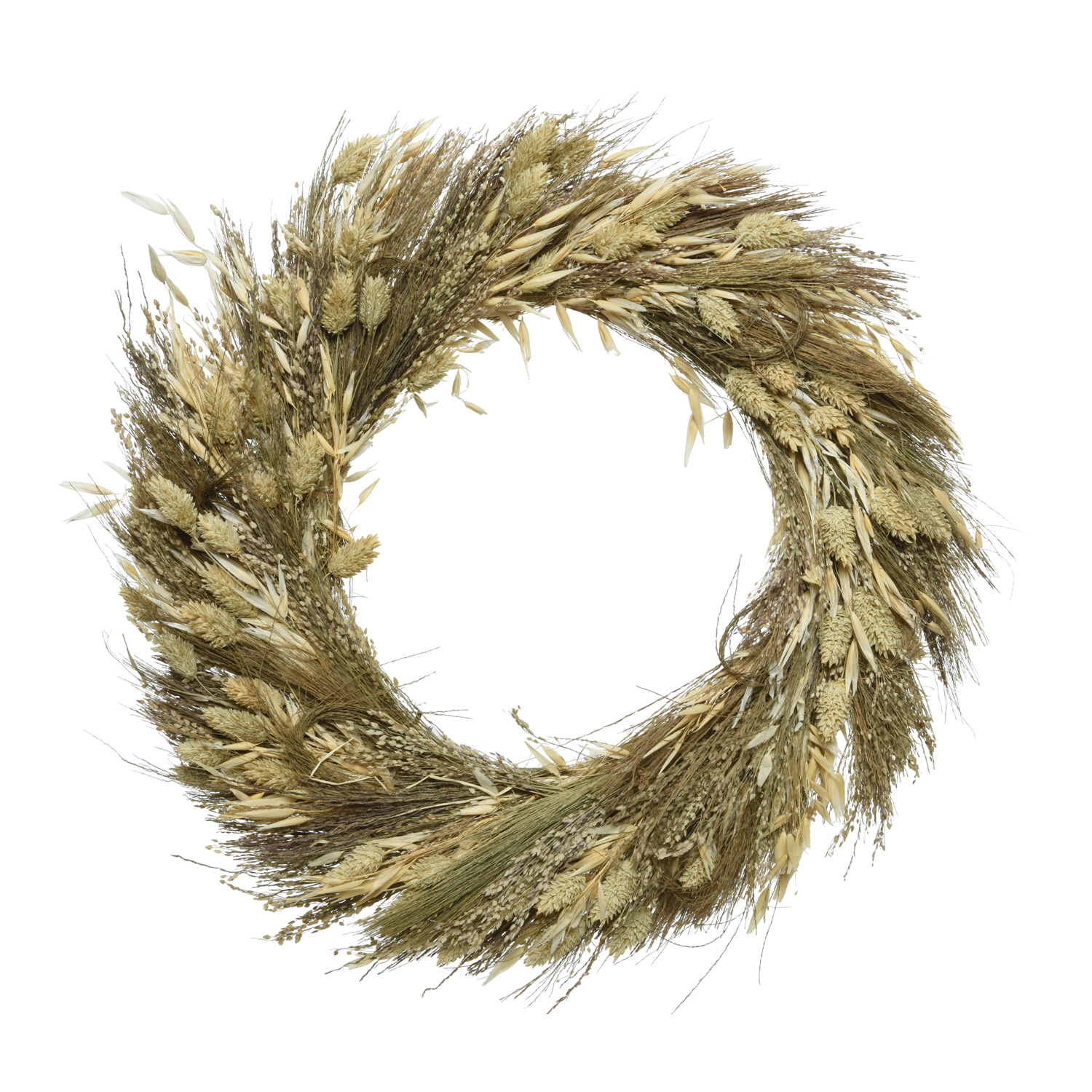 Trockenblumenkranz - Dekokranz - D: 40cm - beige/natur Trockenblumenkranz - Dekokranz - D: 40cm - beige/natur