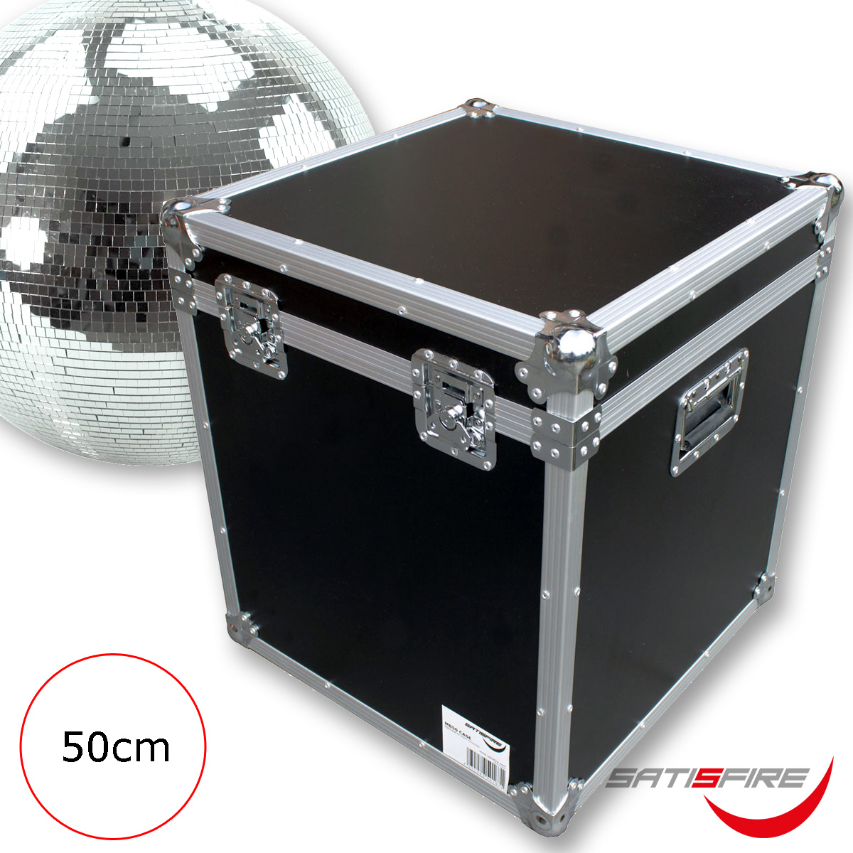 Flightcase Transportcase für 50cm Spiegelkugeln - Roadcase - Transportkiste für Discokugeln