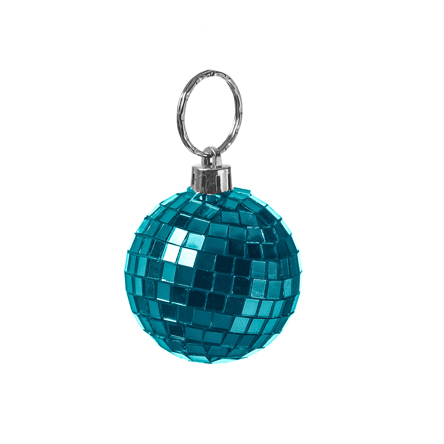 Spiegelkugel 5cm - Discokugel - Echtglas - 5x5mm Spiegel - DEKO Serie - blau - 12er Set