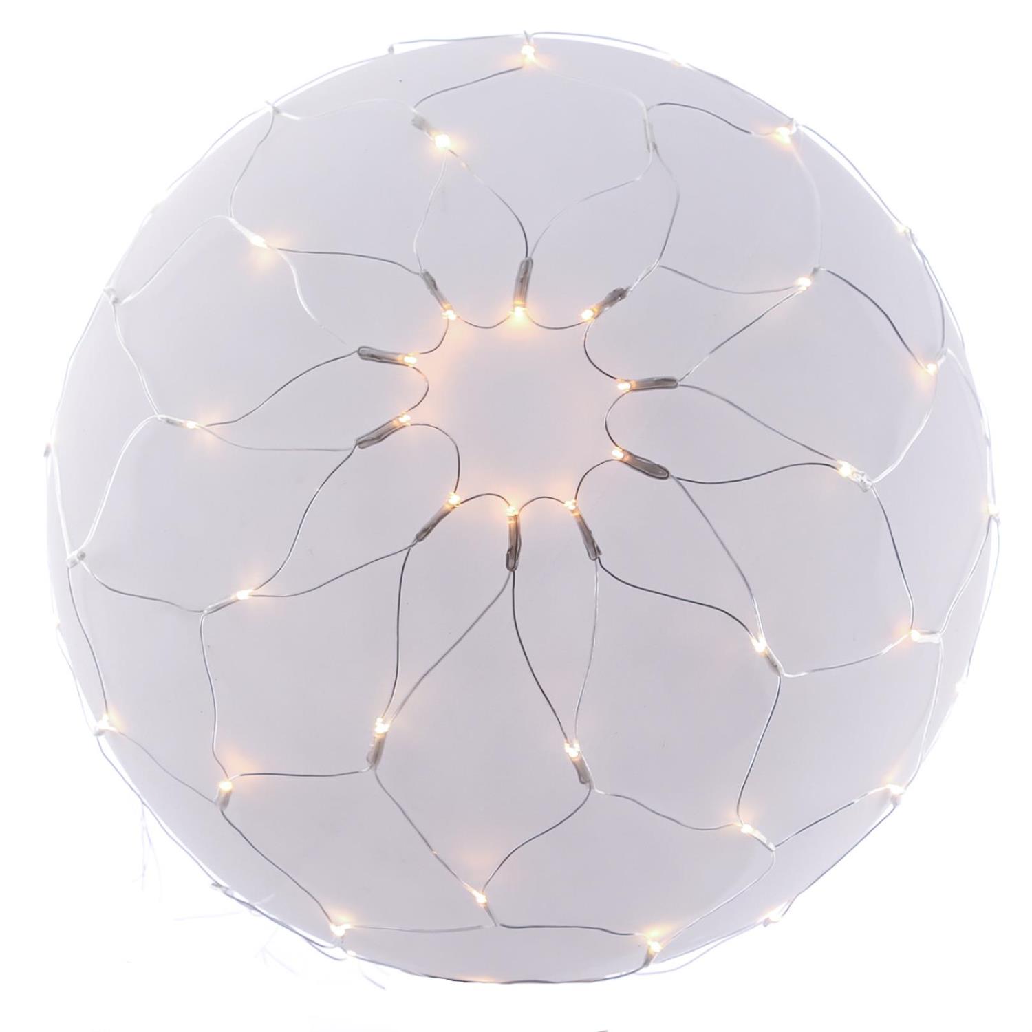 LED Lichternetz Buchsbaum - Blinkfunktion - 80 warmweisse-bernstein LED - D- 50cm - transparent LED Lichternetz Buchsbaum - Blinkfunktion - 80 warmweisse-bernstein LED - D- 50cm - transparent