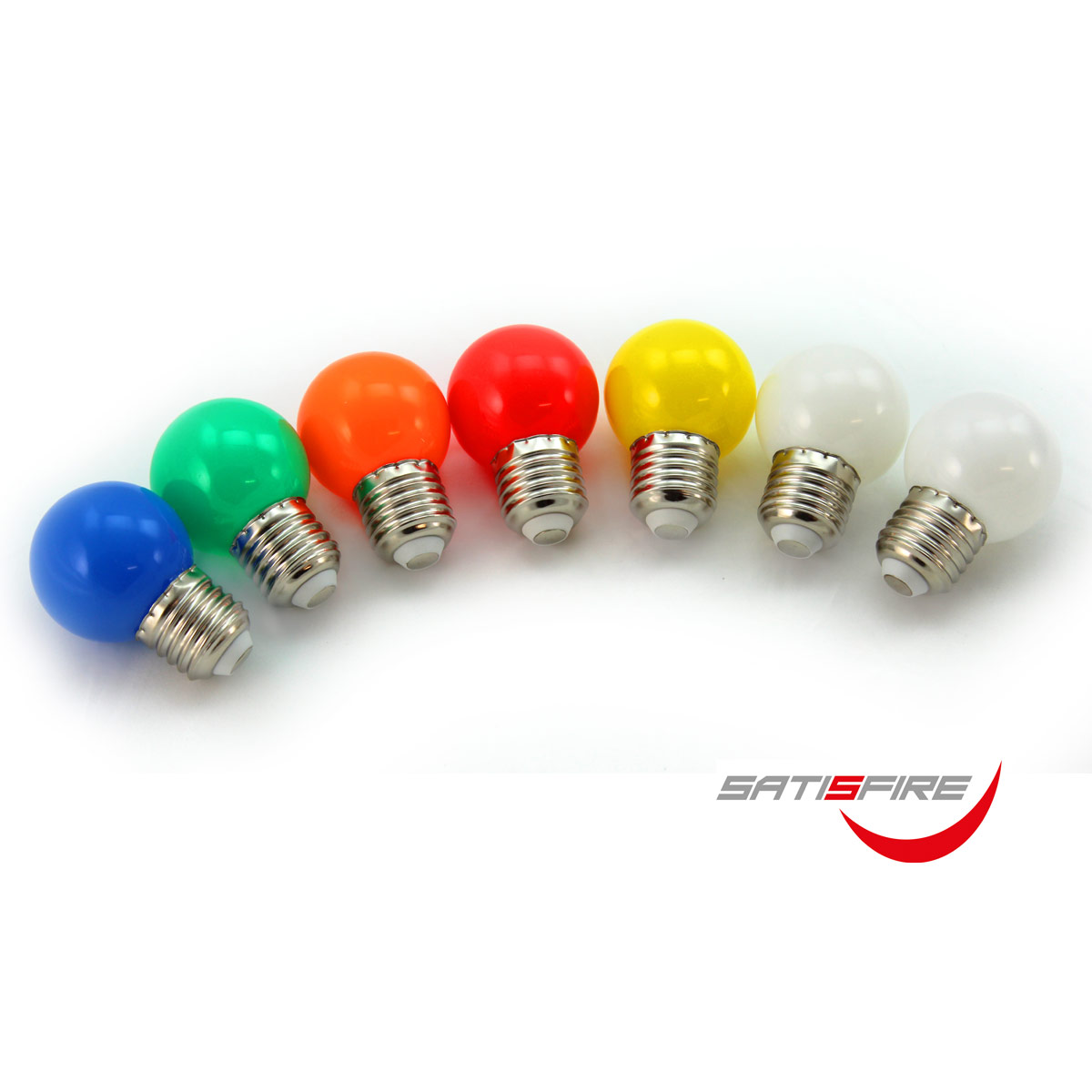 LED Leuchtmittel G45 - rot - E27 - 1W | SATISFIRE
