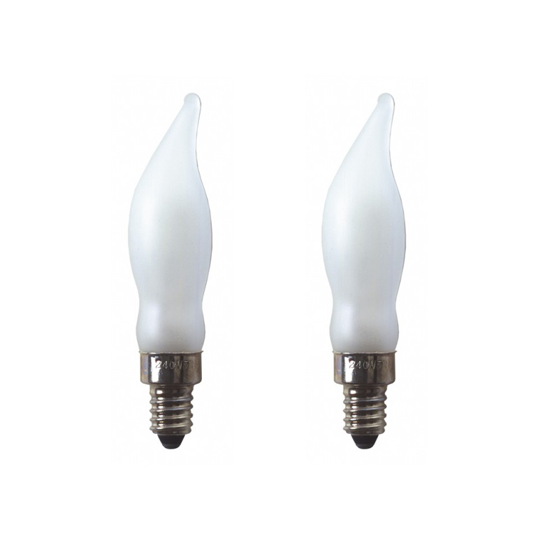 LED-Ersatz-Leuchtmittel - E10 - 230V - 0,6W - Frost - 2 Stück LED-Ersatz-Leuchtmittel - E10 - 230V - 0,6W - Frost - 2 Stück