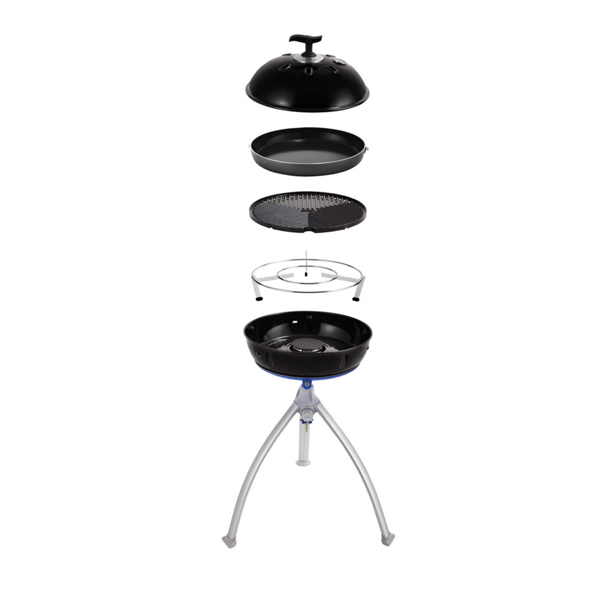 B-Ware CADAC GRILLO CHEF 40 BBQ/PAN - 30mbar - inkl. Grillrost, Deckel, 36cm Pfanne und Topfständer