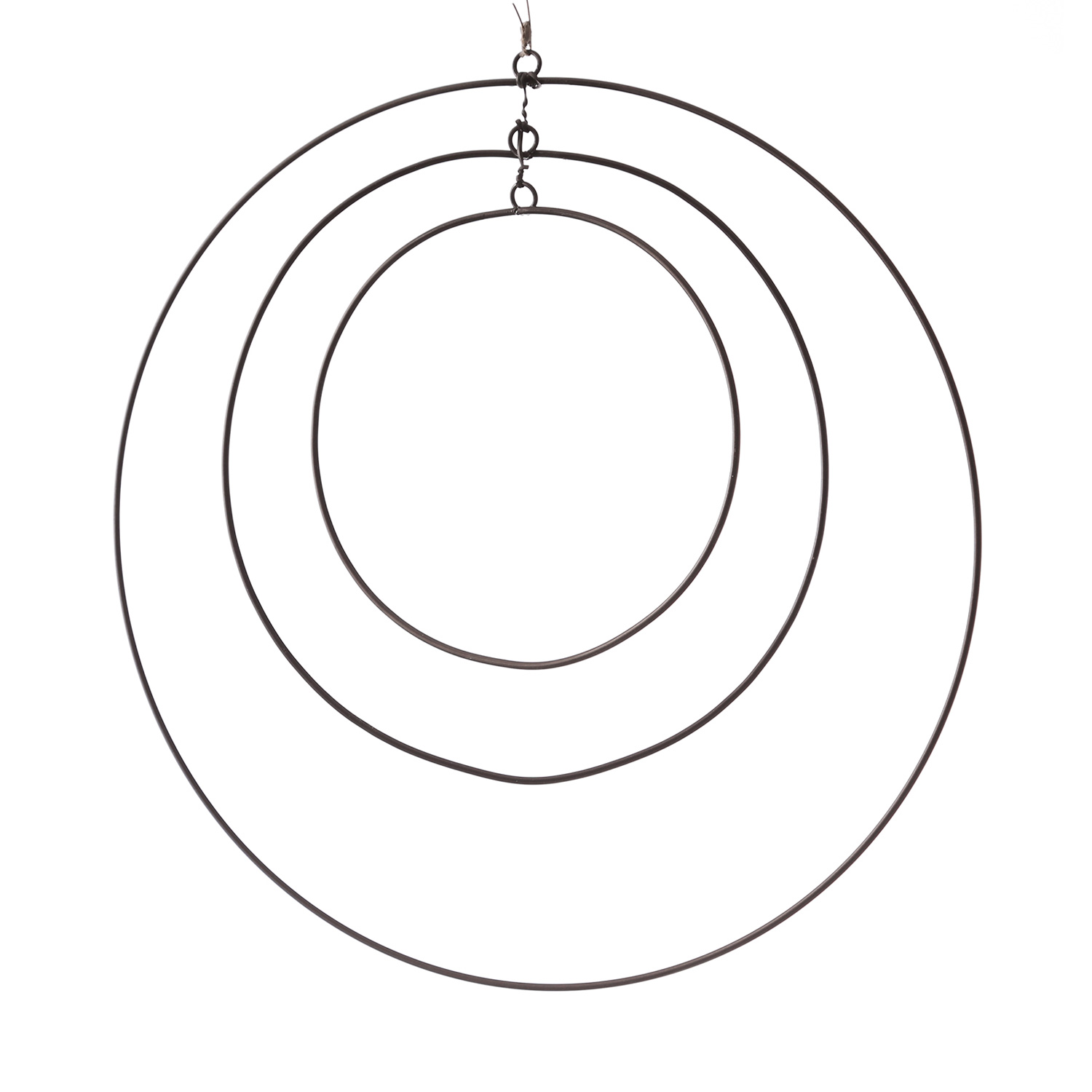 Dekoring - Metallringe mit Aufhängeösen - D: 30/20/15cm - schwarz - 3er Set Dekoring - Metallringe mit Aufhängeösen - D: 30/20/15cm - schwarz - 3er Set