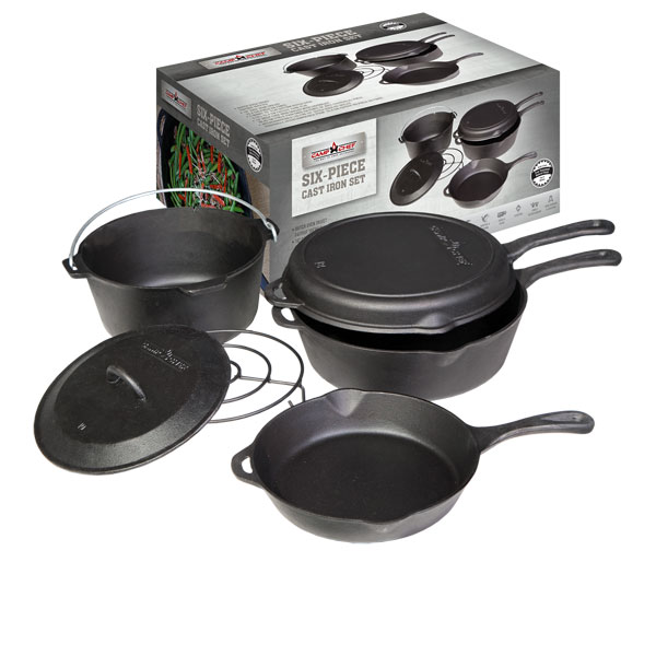 Camp Chef 6-teiliges Gusseisen-Set