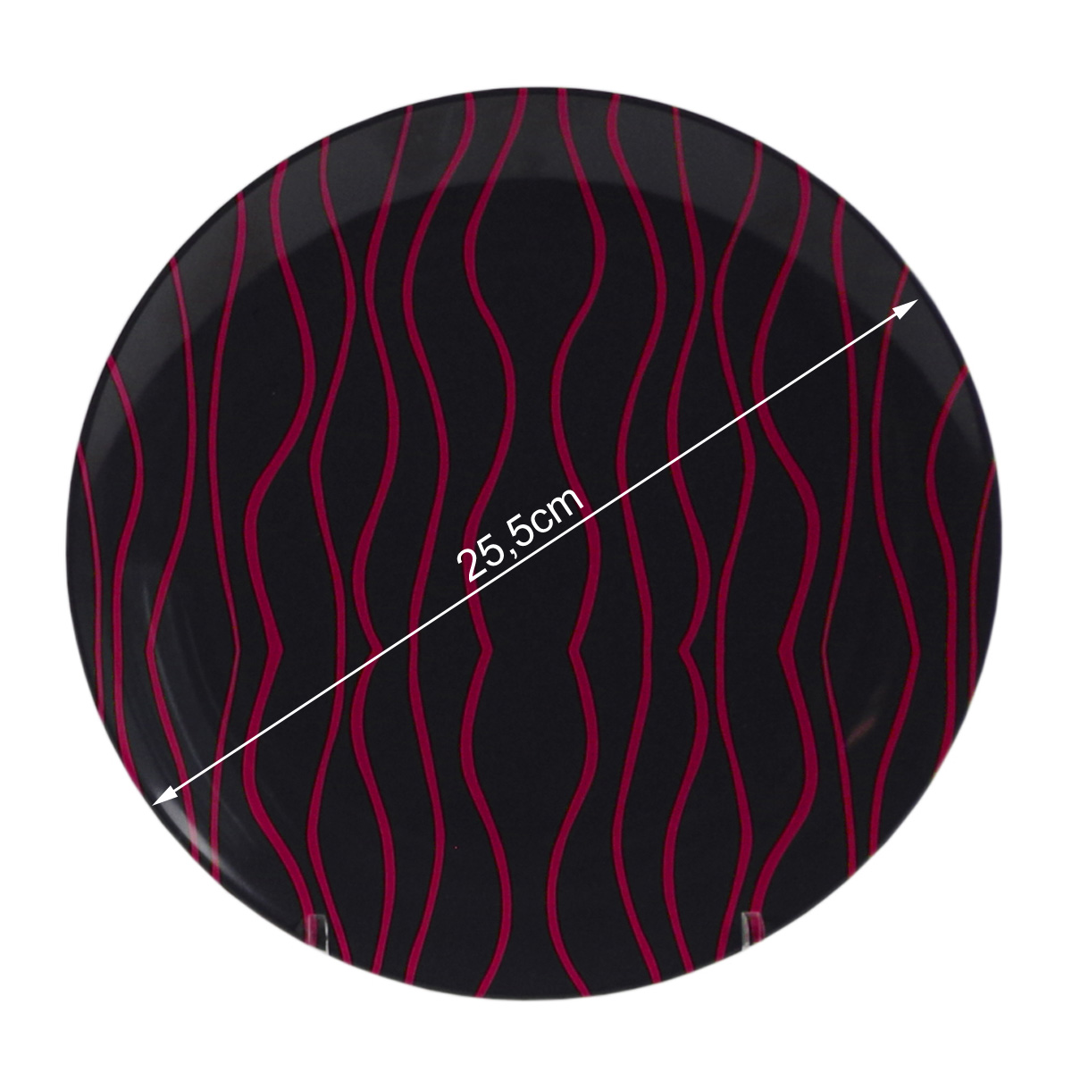 GIMEX GreyLine "brombeer" - Essteller 25,5cm - bruchfestes Melamin Campinggeschirr