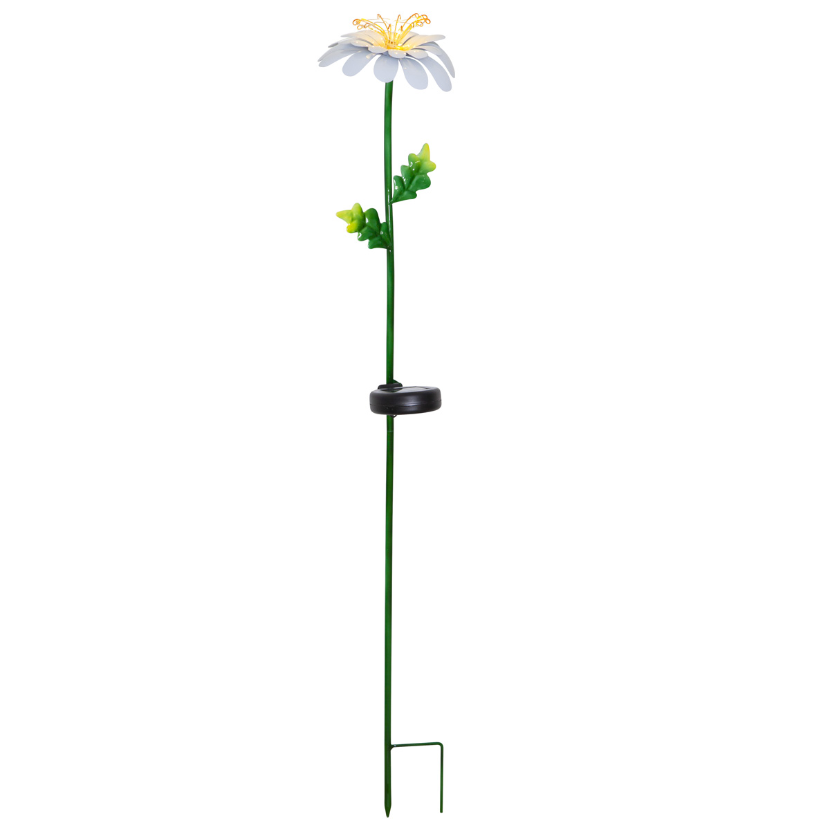 LED Solarstab "Gänseblümchen" - 10 warmweiße Dew Drop LED - H: 77cm - Dämmerungssensor LED Solarstab "Gänseblümchen" - 10 warmweiße Dew Drop LED - H: 77cm - Dämmerungssensor