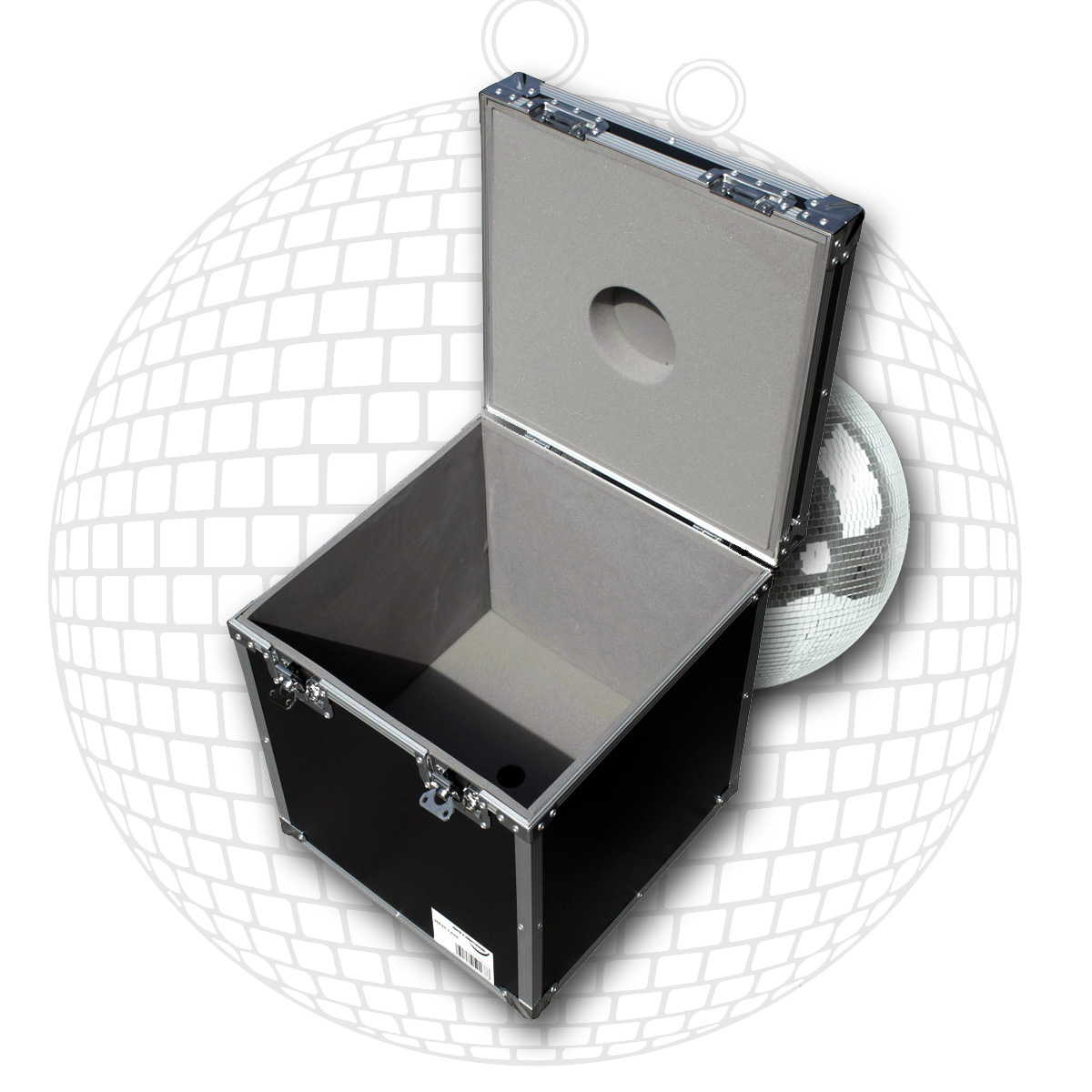 Flightcase Transportcase für 40cm Spiegelkugeln - Roadcase - Transportkiste für Discokugeln