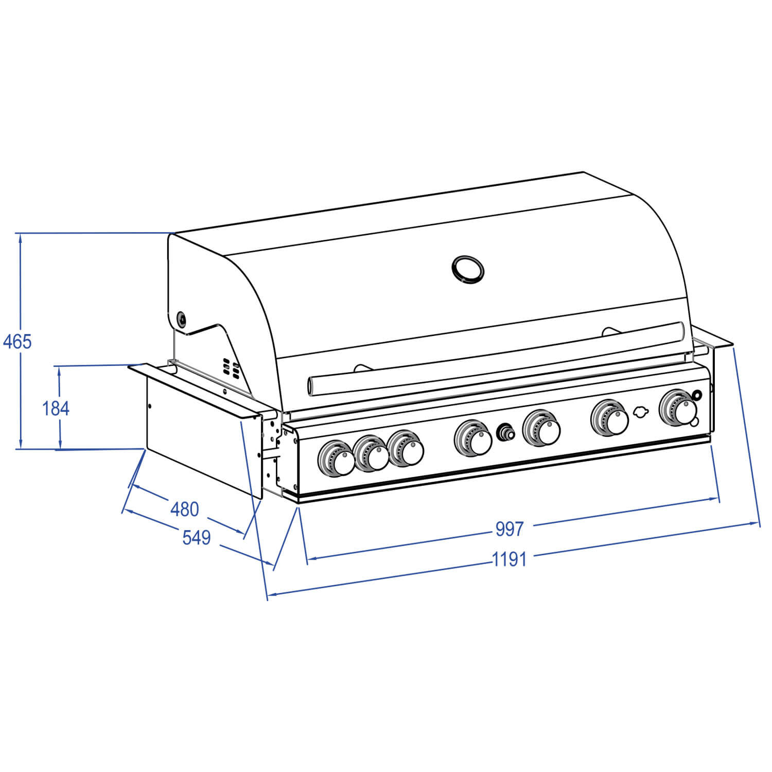 ALL'GRILL TOP-LINE CHEF XL - BUILT-IN mit Air System