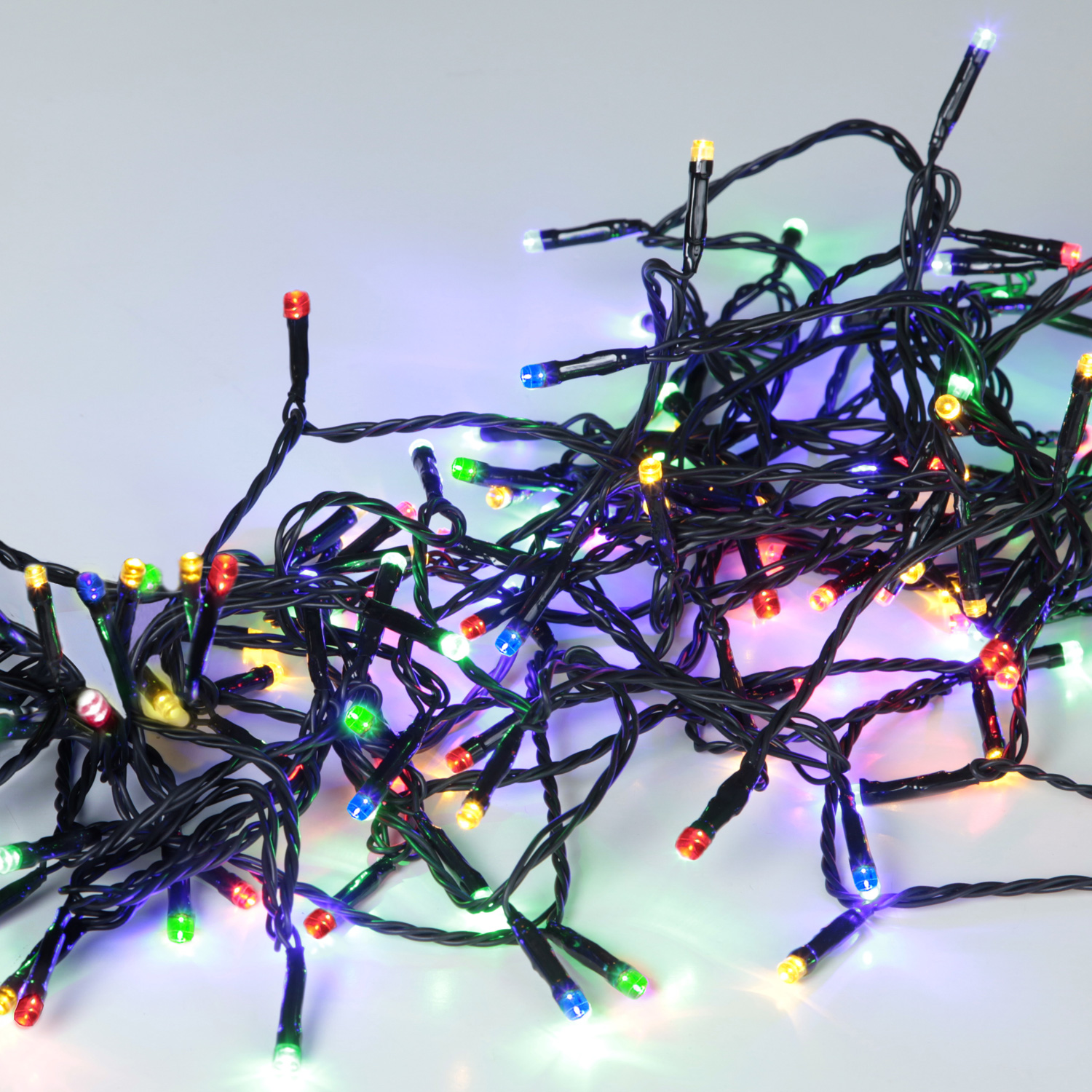 LED Lichterkette - Serie LED - Outdoor - 8m schwarzes Kabel - 80 bunte LED LED Lichterkette - Serie LED - Outdoor - 8m schwarzes Kabel - 80 bunte LED