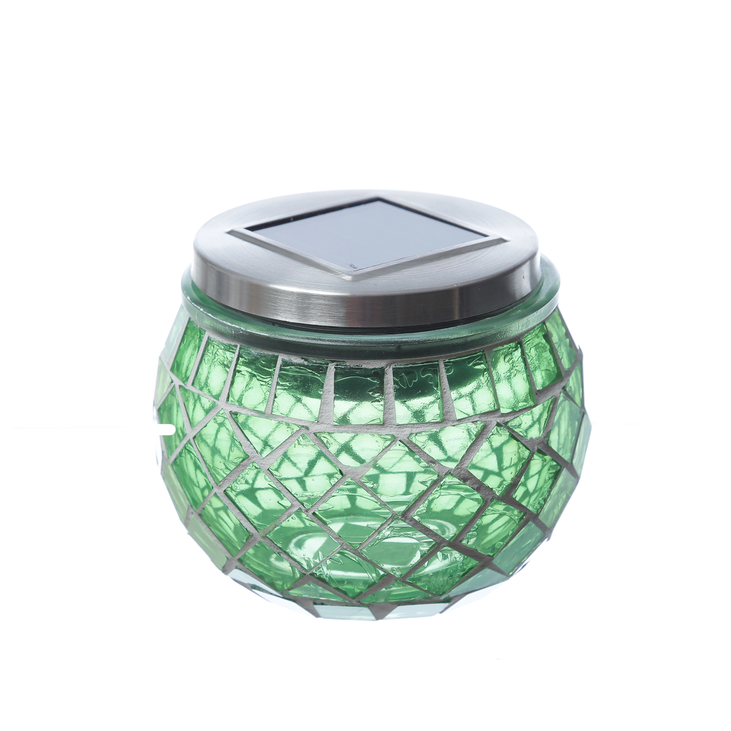 LED Solar Windlichter - Mosaik Solargläser - Lichtsensor - H: 9cm - für Außen - bunt - 4er Set LED Solar Windlichter - Mosaik Solargläser - Lichtsensor - H: 9cm - für Außen - bunt - 4er Set