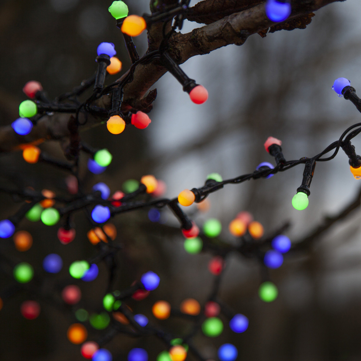 LED Lichterkette Berry Mini - 700 bunte opale LED - 14m - 8 Funktionen - Trafo - Timer - outdoor LED Lichterkette Berry Mini - 700 bunte opale LED - 14m - 8 Funktionen - Trafo - Timer - outdoor