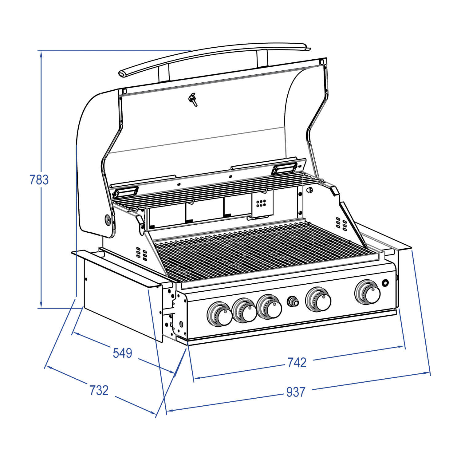 ALL'GRILL TOP-LINE - ALL'GRILL CHEF L - BUILT-IN  mit Air System