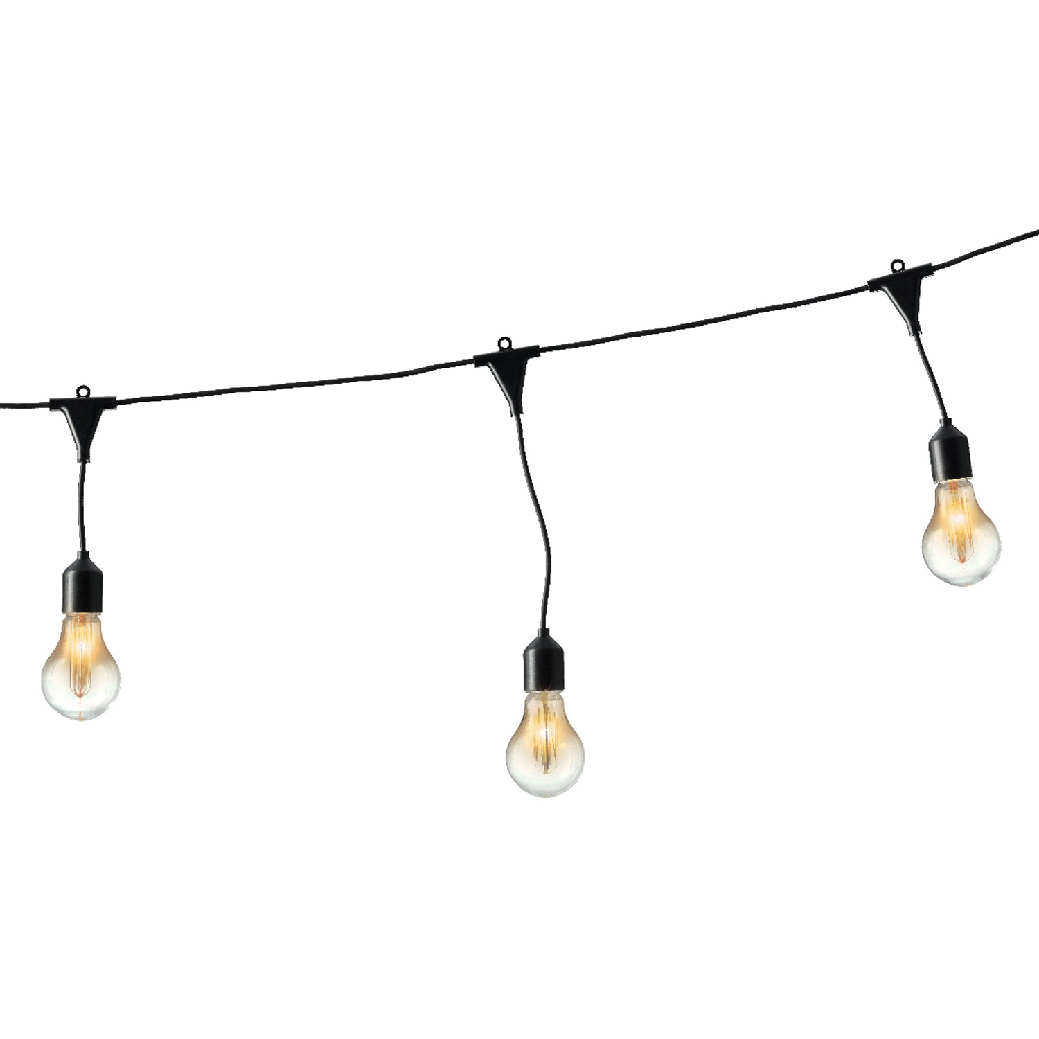 LED Lichterkette GLÜHBIRNE - 20 Filament LED - L: 9,5m - koppelbar bis 100 LED - Trafo - für Außen LED Lichterkette GLÜHBIRNE - 20 Filament LED - L: 9,5m - koppelbar bis 100 LED - Trafo - für Außen