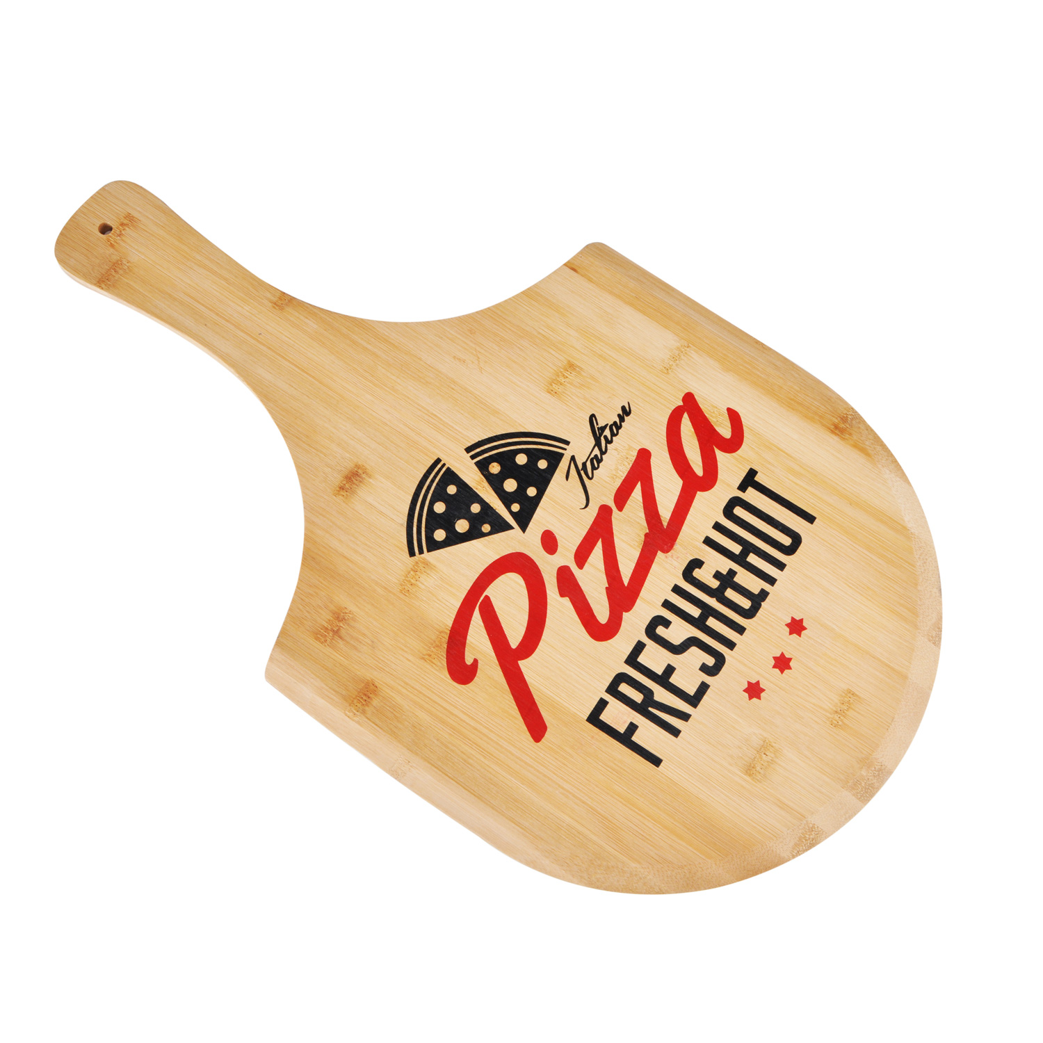 Pizzabrett zum Servieren - für 30cm Pizzen - 53,5x30,5x0,9cm Bambusholz
