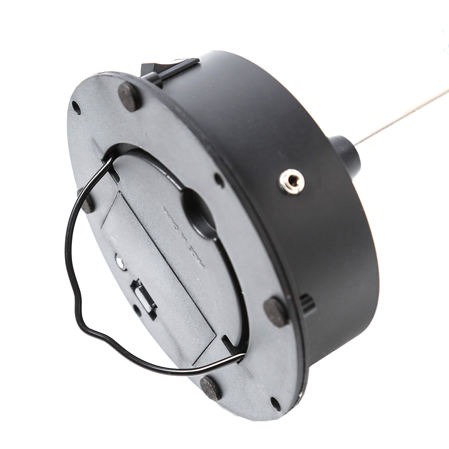 LED Spiegelkugel 13cm mit Standfuß - 18 bunte LED - Batterie und USB Betrieb - silber