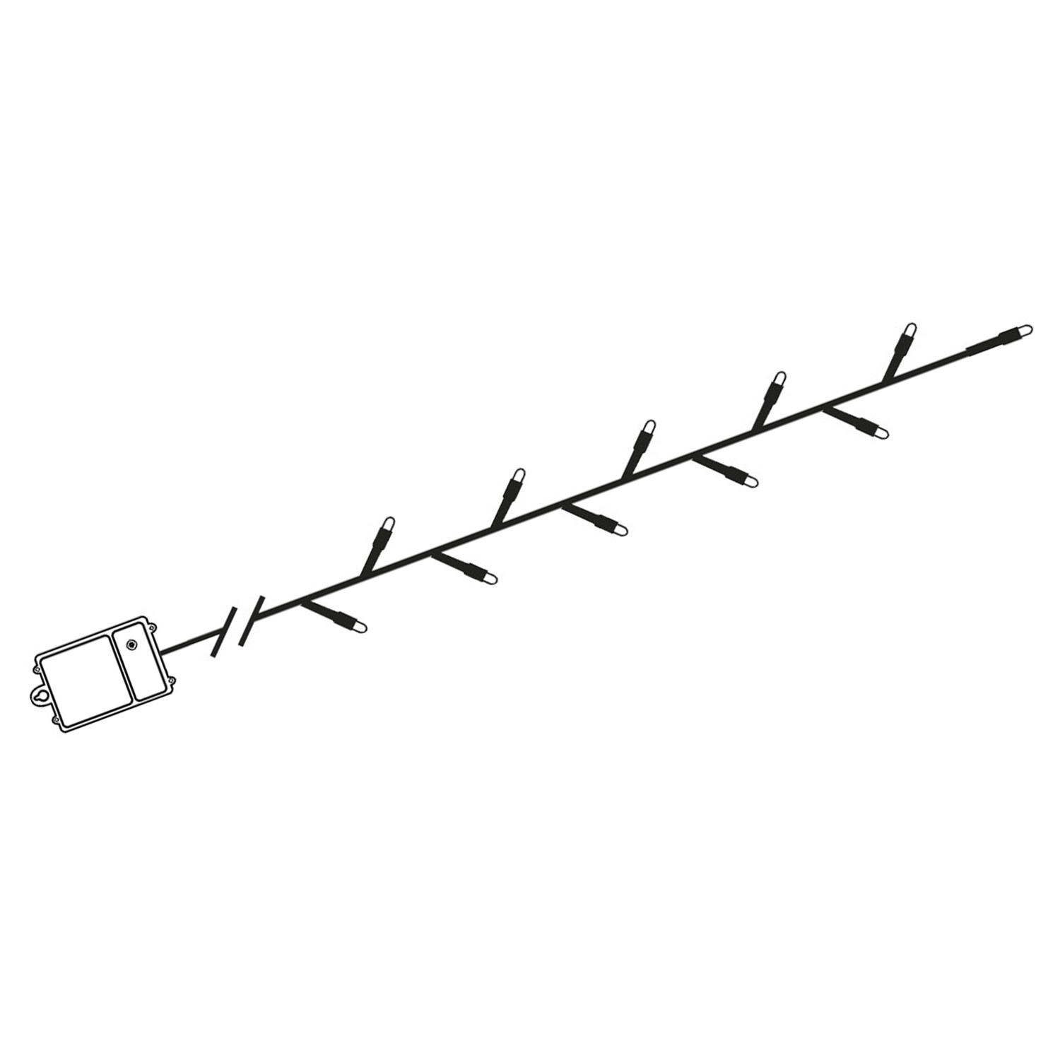 LED Lichterkette - AKKU - 160 warmweisse LED -  L- 11-2m -  Batterie - Timer - outdoor - schwarz