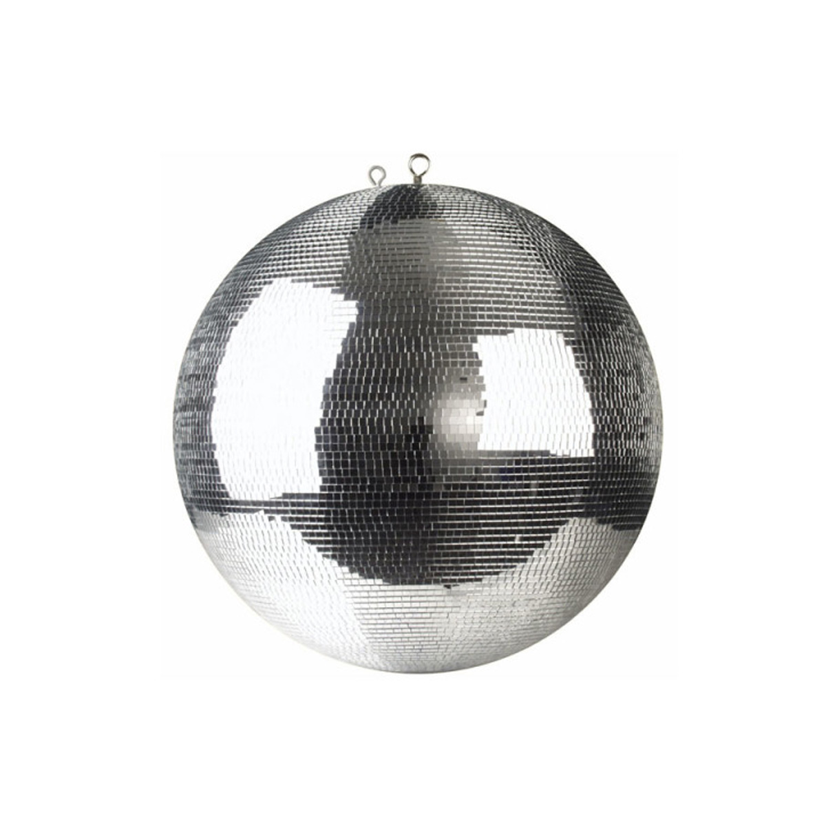 B-Ware Spiegelkugel 30cm - Safety - Discokugel PREMIUM - Echtglas - 7x7mm Spiegel - silber