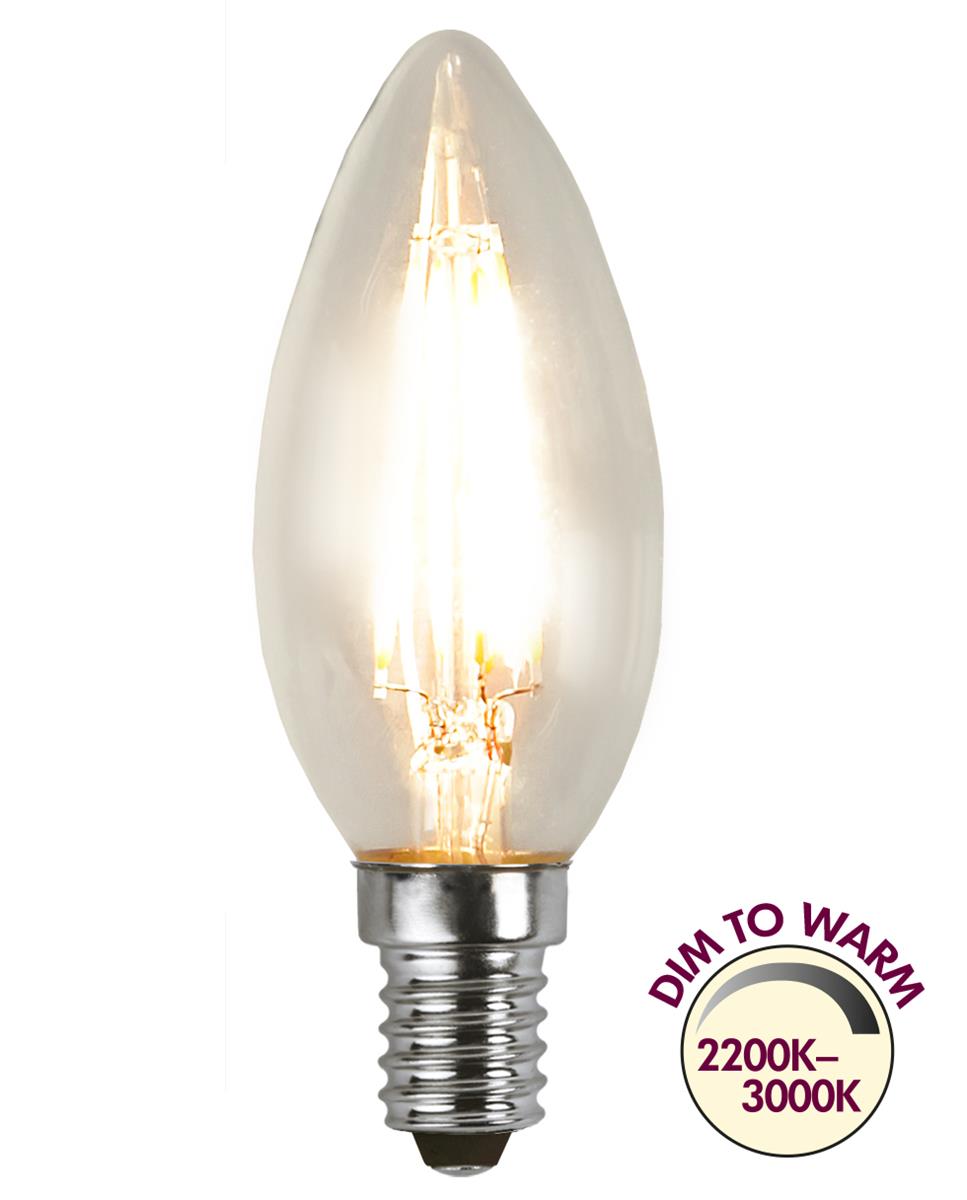 LED Kerzenlampe FILA C35 - E14 - 4W - dimm-to-warm 3-2200K - 320lm - dimmbar