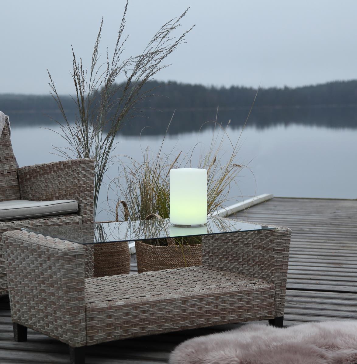 LED-Zylinder "Twilights" - H: 20cm - D: 14cm - RGB Wechsel/feste Farbe - Fernbedienung - Aufladbar LED-Zylinder "Twilights" - H: 20cm - D: 14cm - RGB Wechsel/feste Farbe - Fernbedienung - Aufladbar