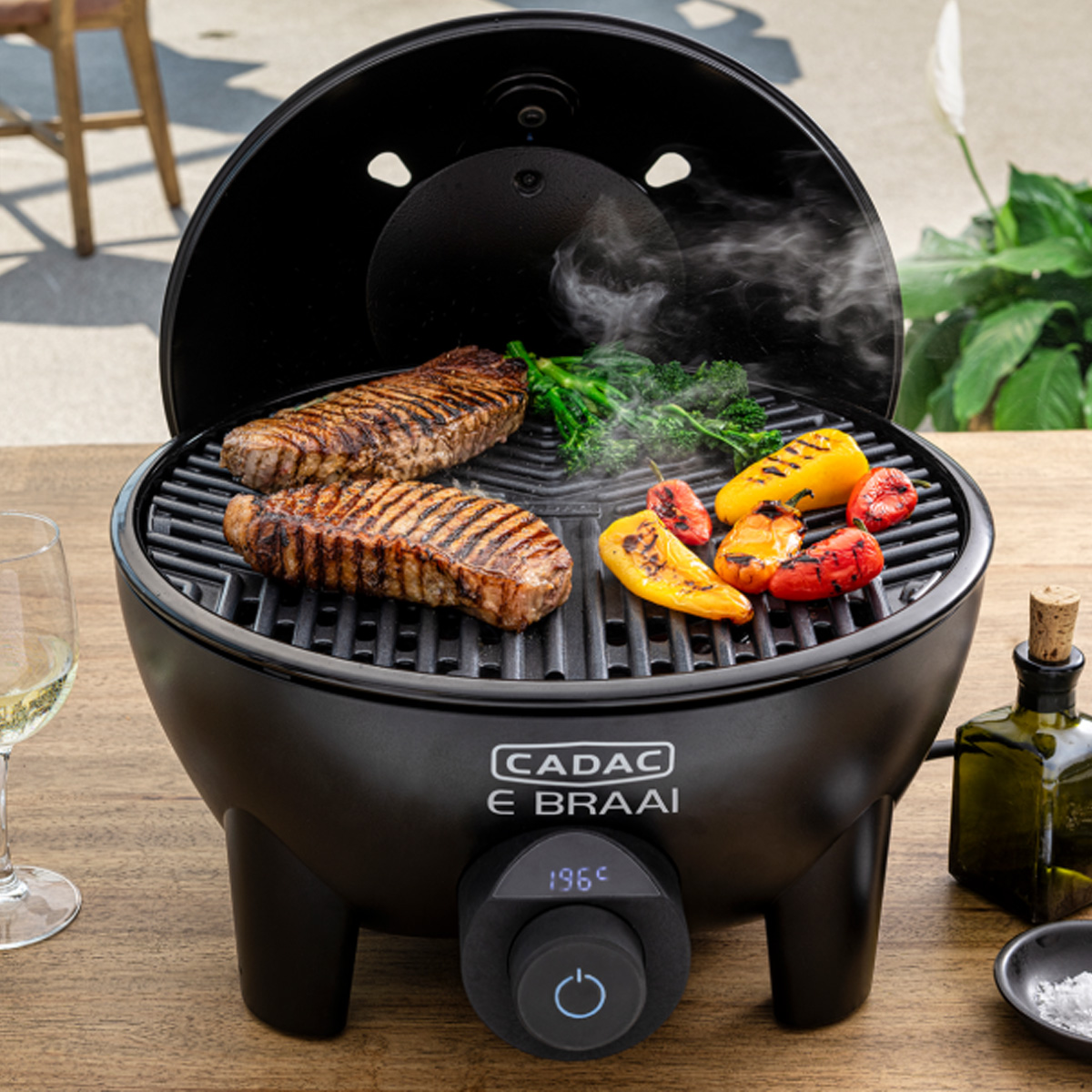 CADAC E-BRAAI - Elektro Tischgrill mit stufenloser Regelung und Thermosensor