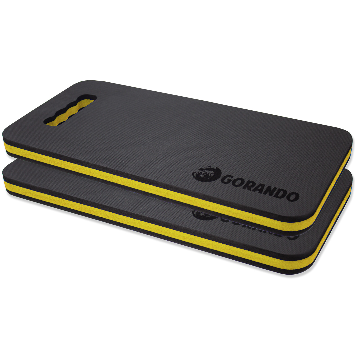 GORANDO® Premium EVA Kniekissen - 44x22cm - für Garten, Haus, Werkstatt - Kniepad - gelb - 2er set GORANDO® Premium EVA Kniekissen - 44x22cm - für Garten, Haus, Werkstatt - Kniepad - gelb - 2er set