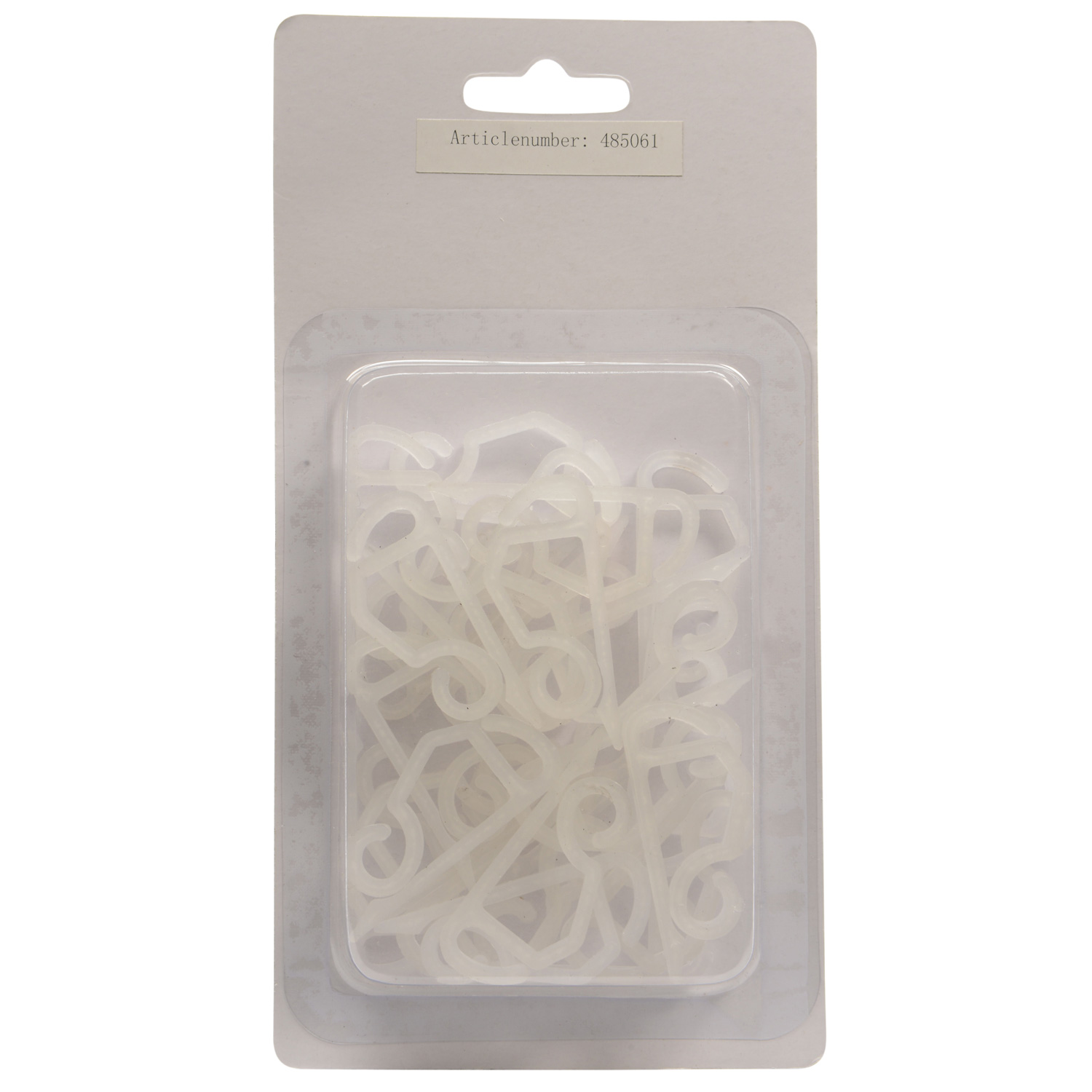 Befestigungshaken für Lichterketten und Lichtschläuche - Kunststoff - H: 3,1cm - 24er Set Befestigungshaken für Lichterketten und Lichtschläuche - Kunststoff - H: 3,1cm - 24er Set