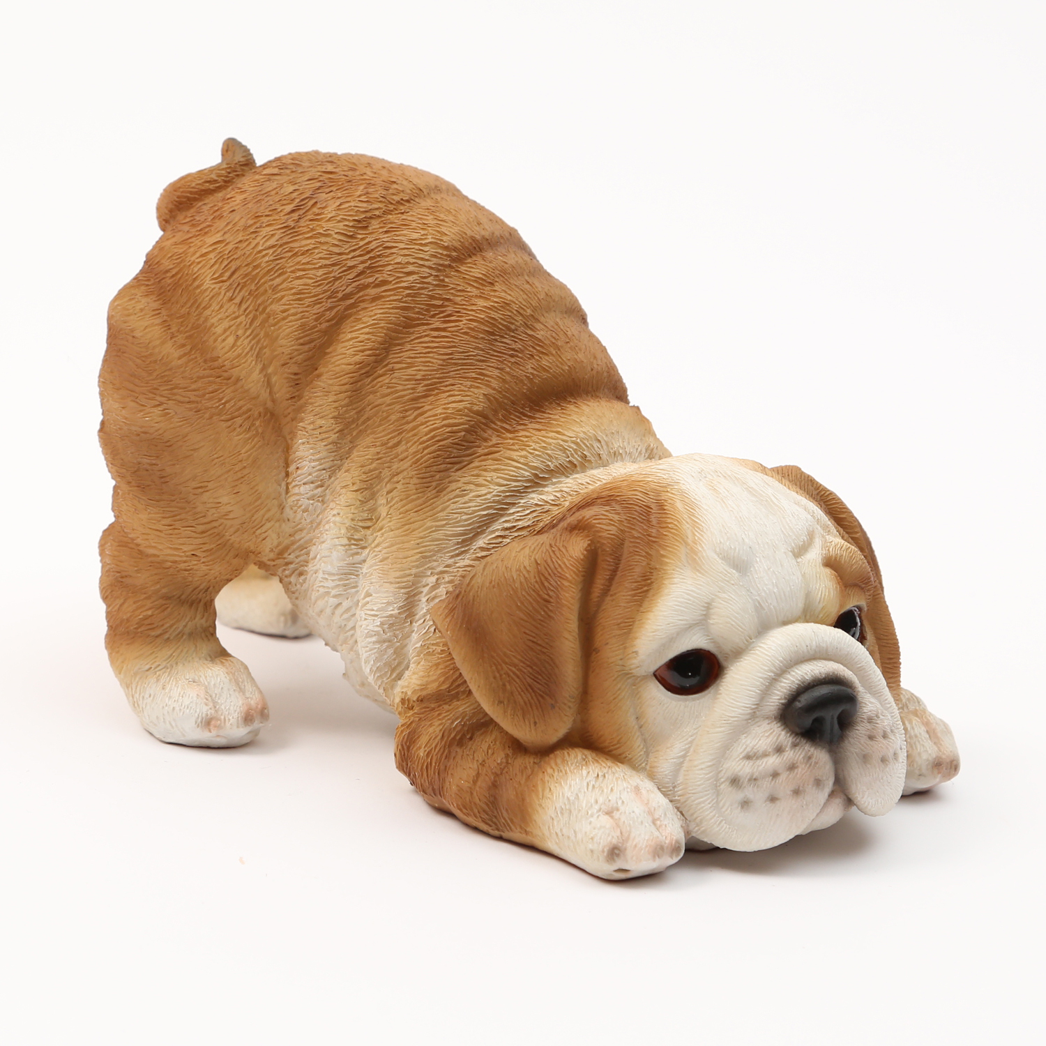 Gartenfigur Hund LUCY - Dekofigur - Bulldogge Welpe - Polyresin - H: 10,5cm - braun, weiß Gartenfigur Hund LUCY - Dekofigur - Bulldogge Welpe - Polyresin - H: 10,5cm - braun, weiß