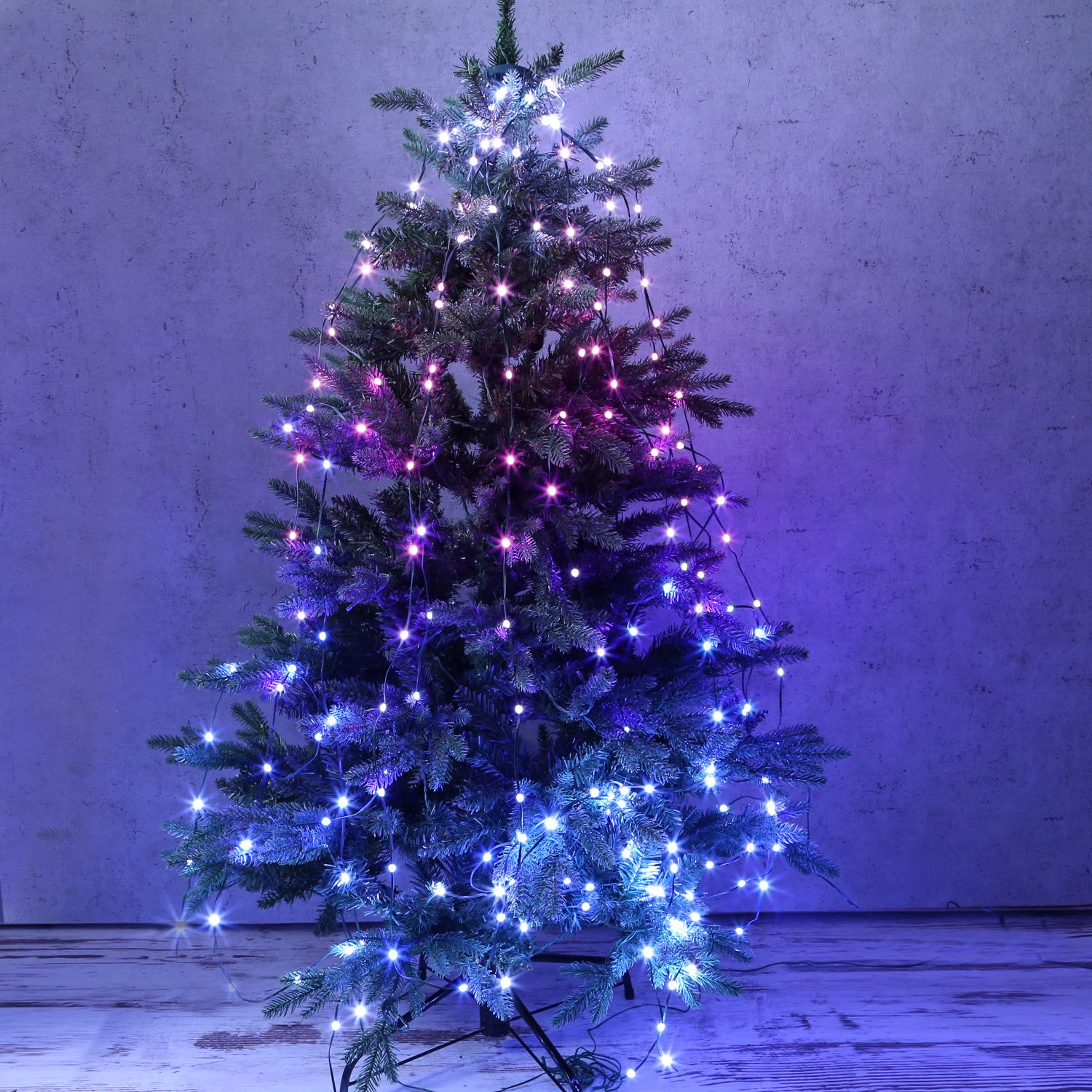 LED Baummantel Lichterkette - 12 Stränge - 252 bunte LED - H: 2,1m - 13 Funktionen - Fernbedienung LED Baummantel Lichterkette - 12 Stränge - 252 bunte LED - H: 2,1m - 13 Funktionen - Fernbedienung