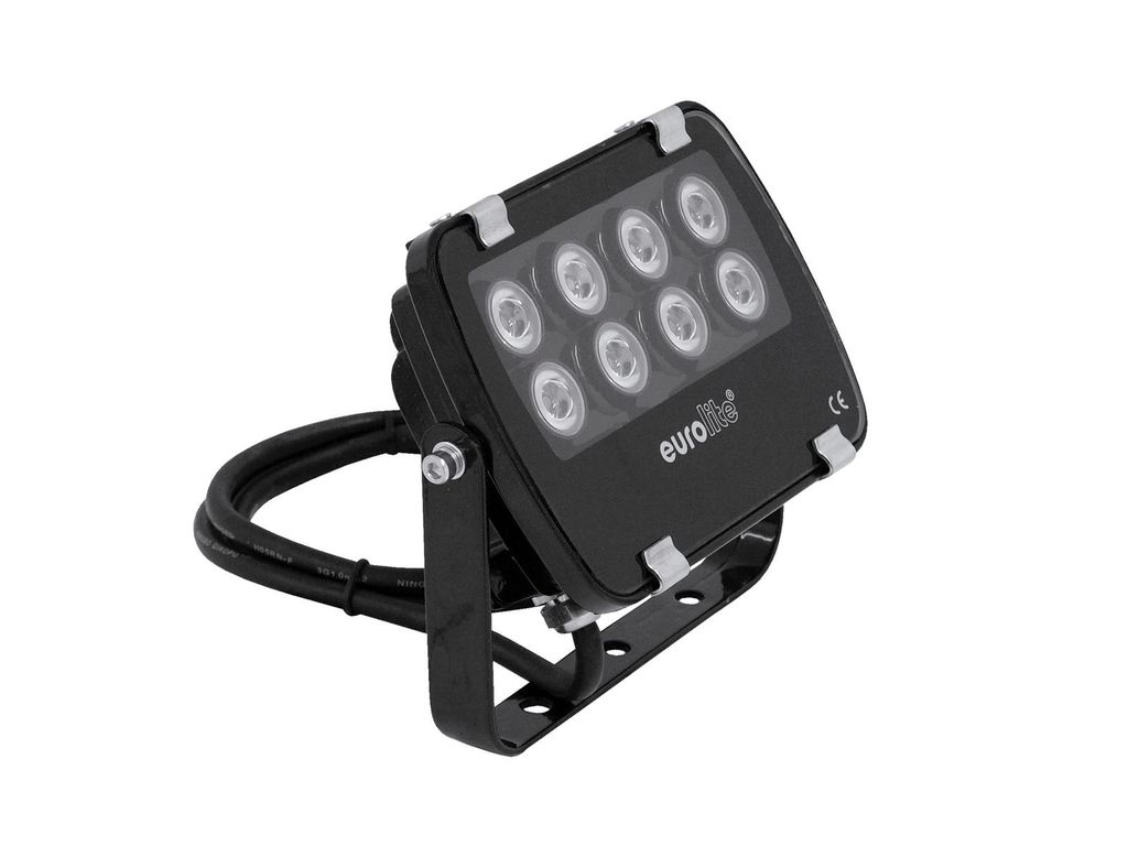 EUROLITE LED IP FL-8 | 30° | 8x1W | IP56 | grün - Fassandenstrahler - Flutlicht - Baumstrahler - Scheinwerfer EUROLITE LED IP FL-8 | 30° | 8x1W | IP56 | grün - Fassandenstrahler - Flutlicht - Baumstrahler - Scheinwerfer