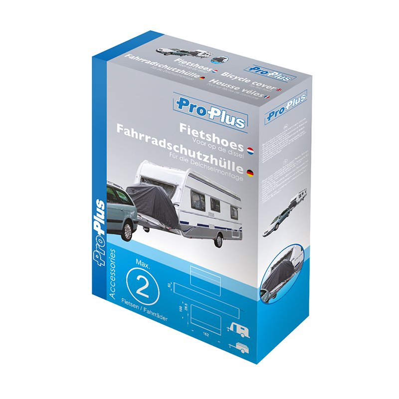 Fahrradschutzhülle für 2 Fahrräder - Deichselmontage