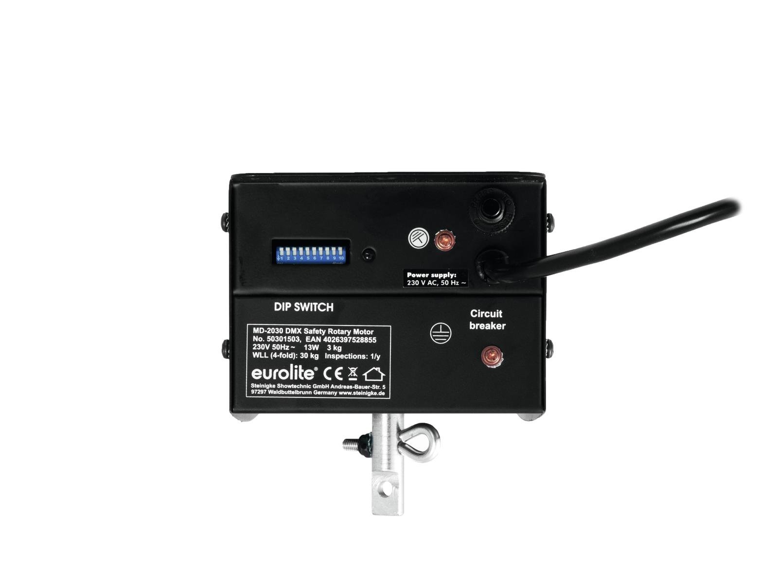 Spiegelkugel Motor Discokugel bis 50cm - 10kg - DMX Drehmotor für Diskokugel - variable Geschwindigkeit