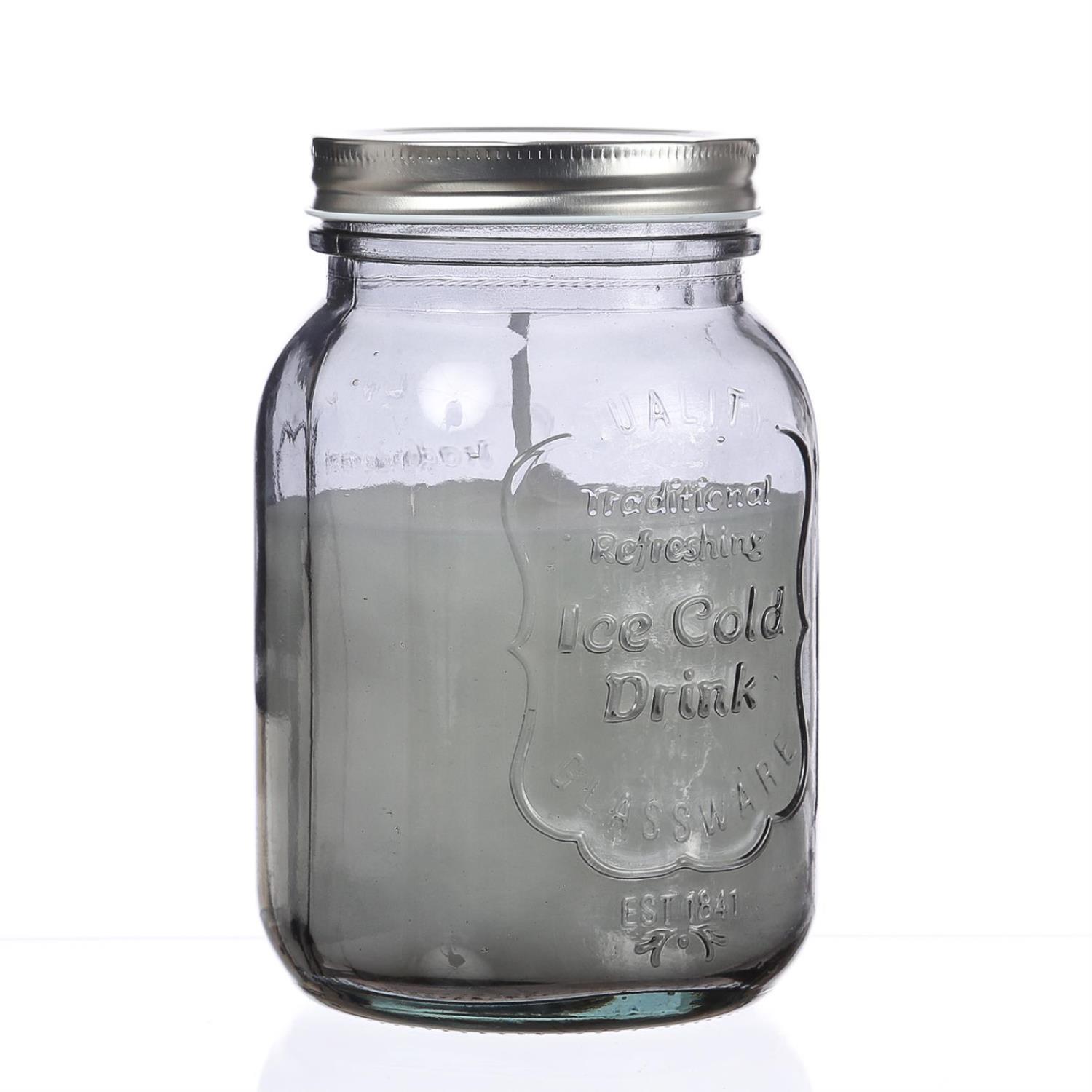 Duftkerze CITRONELLA - Echtwachs im Glas mit Deckel - H- 16-5cm - gegen Stechmücken - rauchgrau Duftkerze CITRONELLA - Echtwachs im Glas mit Deckel - H- 16-5cm - gegen Stechmuecken - rauchgrau