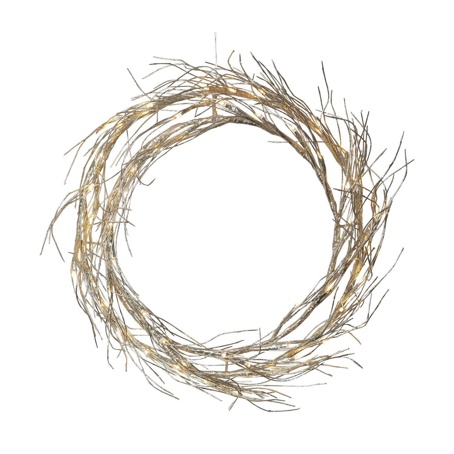 LED Lichtkranz Fizzy - 50 warmweiße LED - D: 45cm - Indoor - gold LED Lichtkranz Fizzy - 50 warmweiße LED - D: 45cm - Indoor - gold