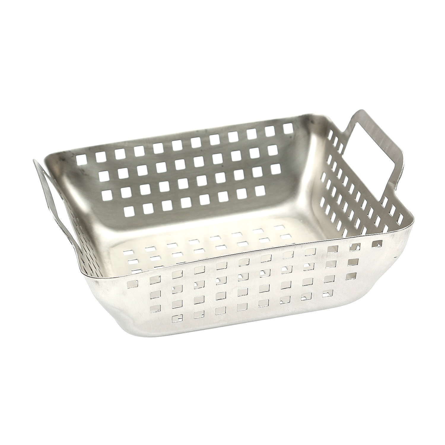 Gemüsekorb - Grillschale - H: 6,9cm - Edelstahl