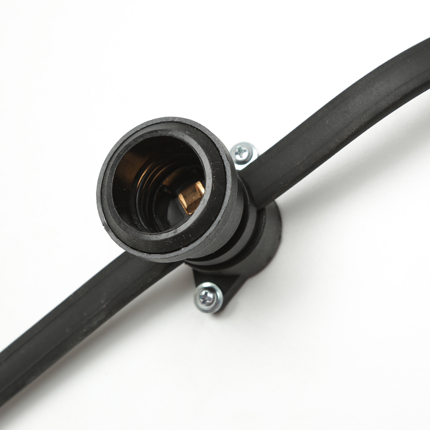 Illu-/Partylichterkette BLACKY 5m - Außenlichterkette schwarz - 5 x E27 Schraubfassung