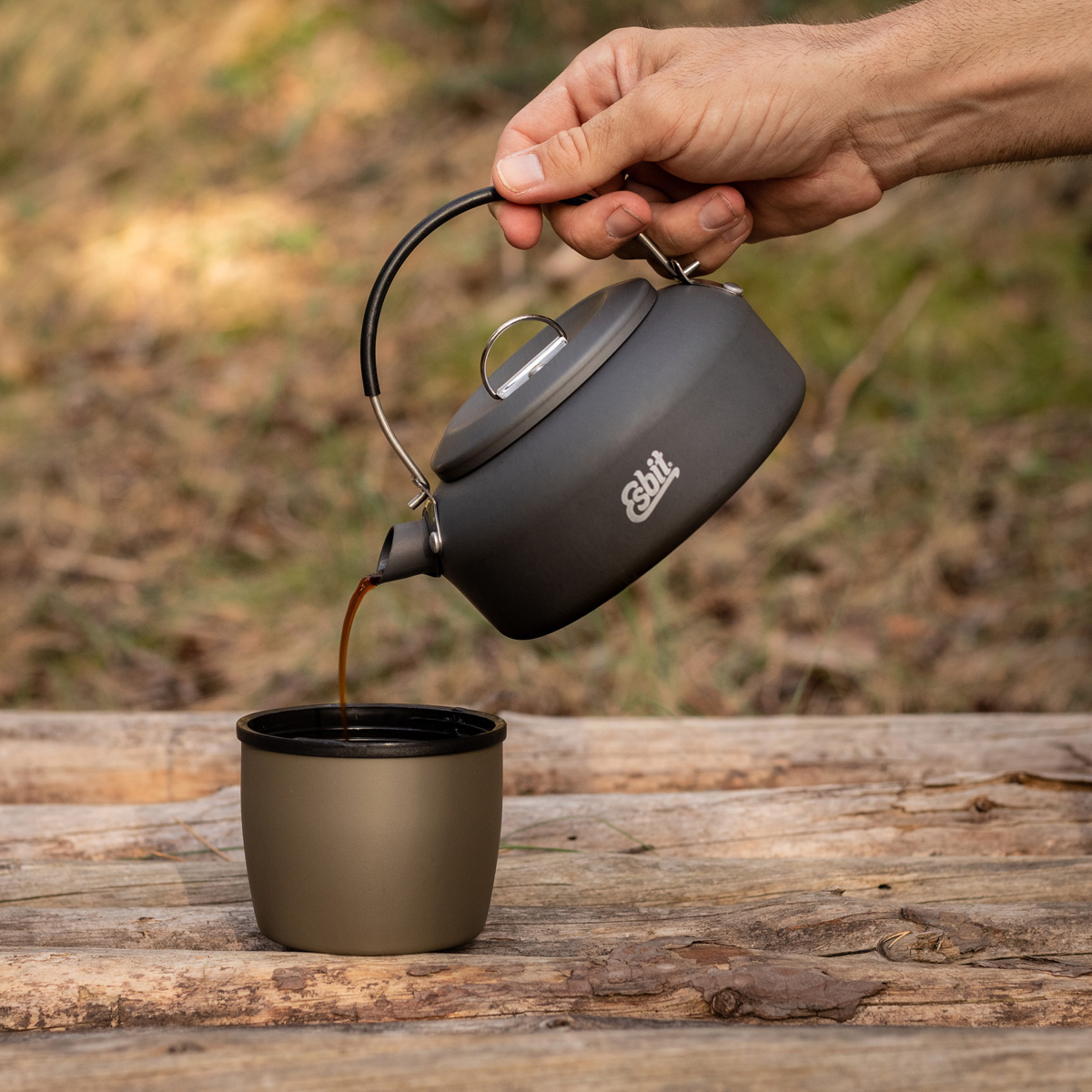 ESBIT Wasserkessel, 0.6L - aus leichtem Aluminium