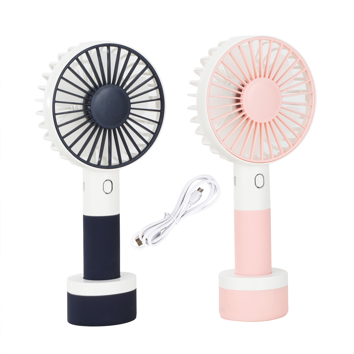 Tragbarer Handventilator - Standfuss und Akku - USB - anthrazit
