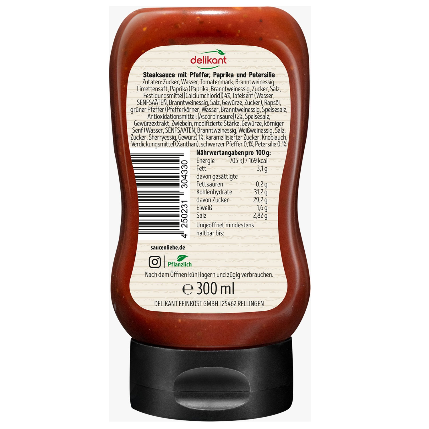 Saucen Liebe - New York Style Steak Sauce - 300ml - vegan