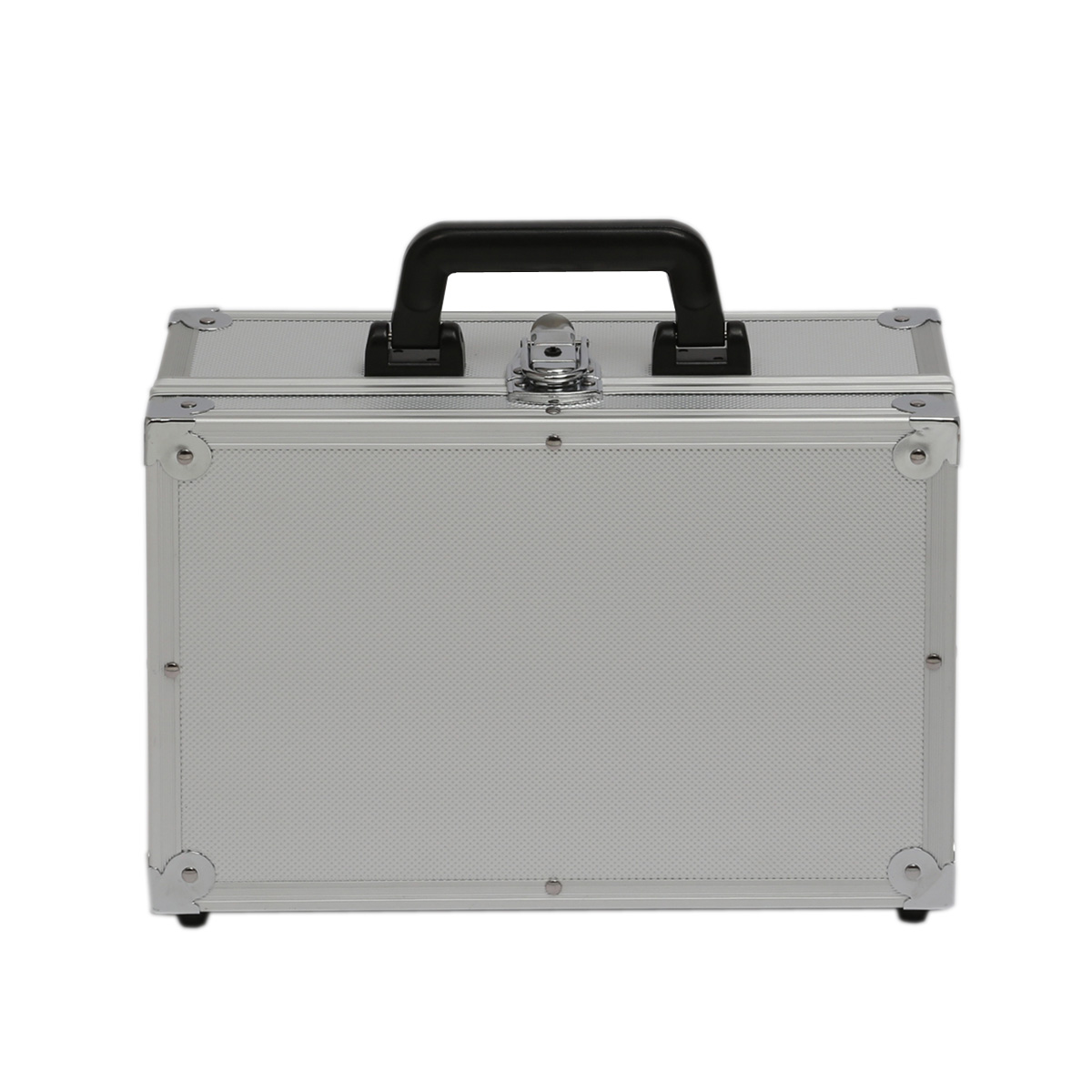 Transportkoffer BASIC S silber - Aluminiumrahmen - Schaumstoffpolster
