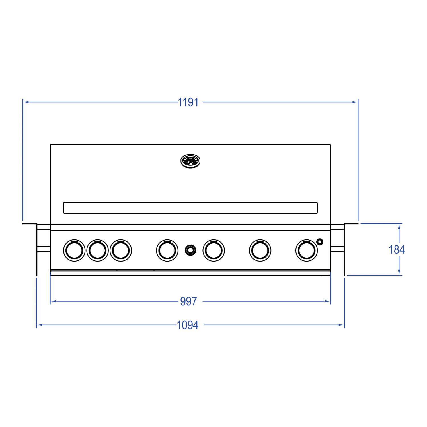 ALL'GRILL TOP-LINE CHEF XL - BUILT-IN mit Air System