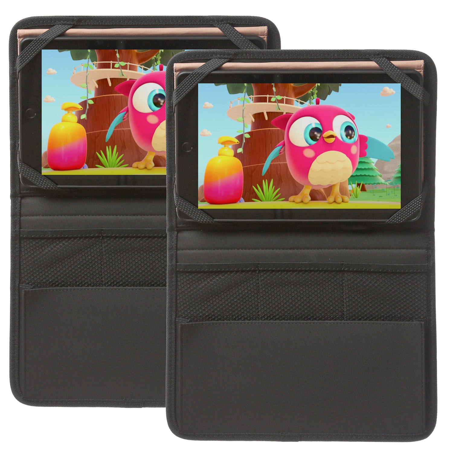 2 Stück Tablet Organizer für Auto Rücksitz - Aufbewahungstasche - Auto-Rückenlehnentasche