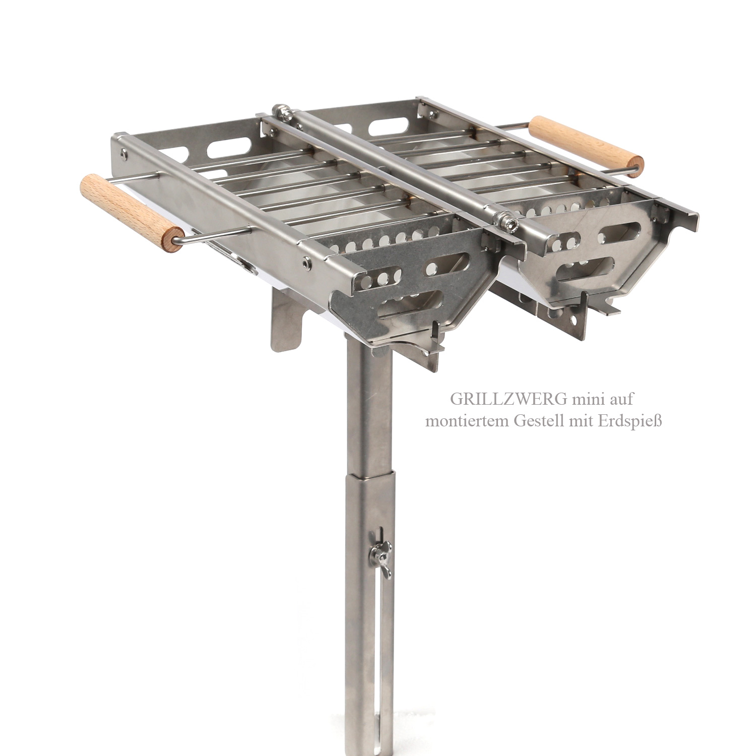 Gestell und Spieß für GRILLZWERG Holzkohlegrill